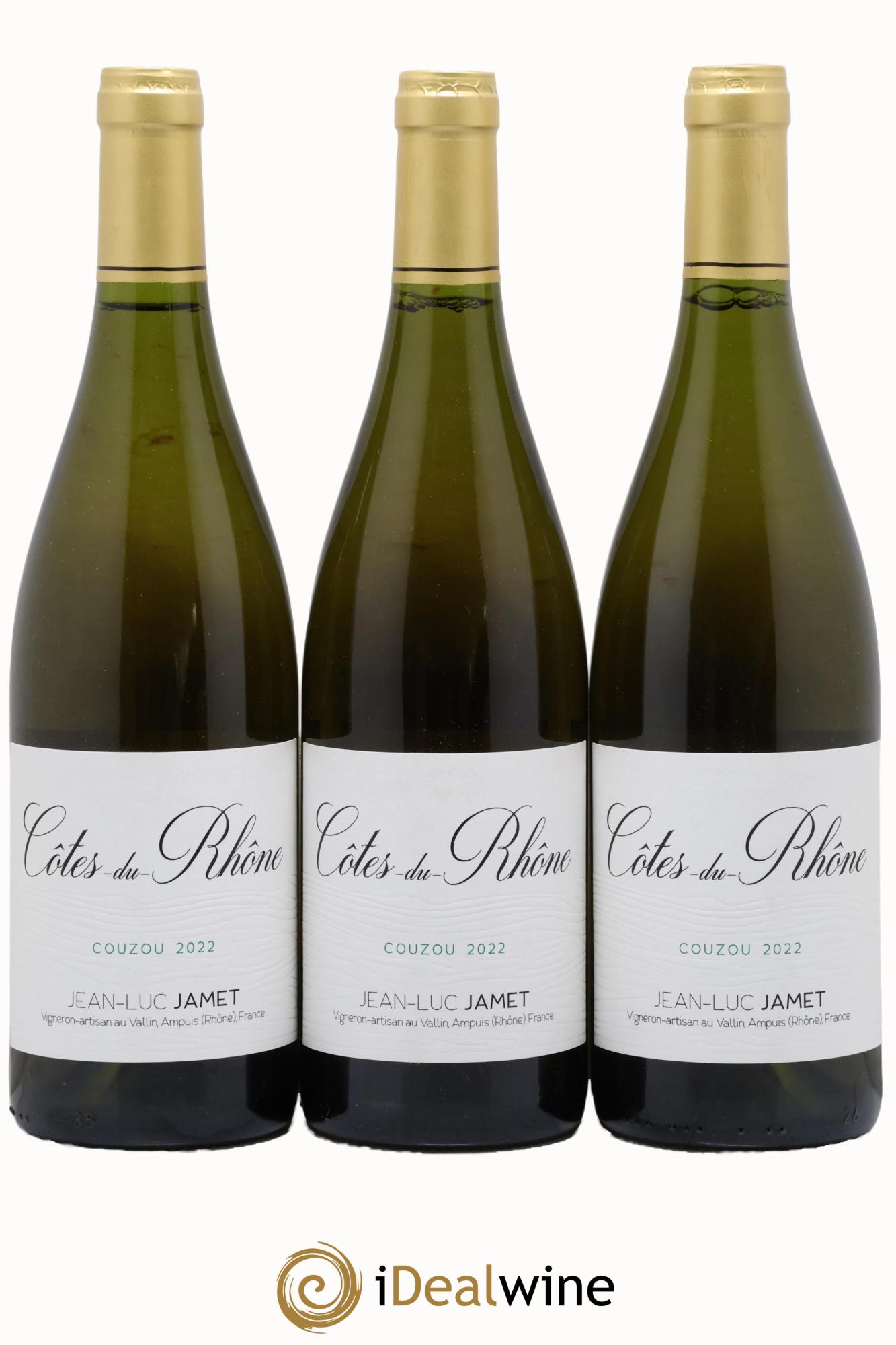 Côtes-du-Rhône Couzou Jean-Luc Jamet 2022 - Lotto di 3 bottiglie - 0