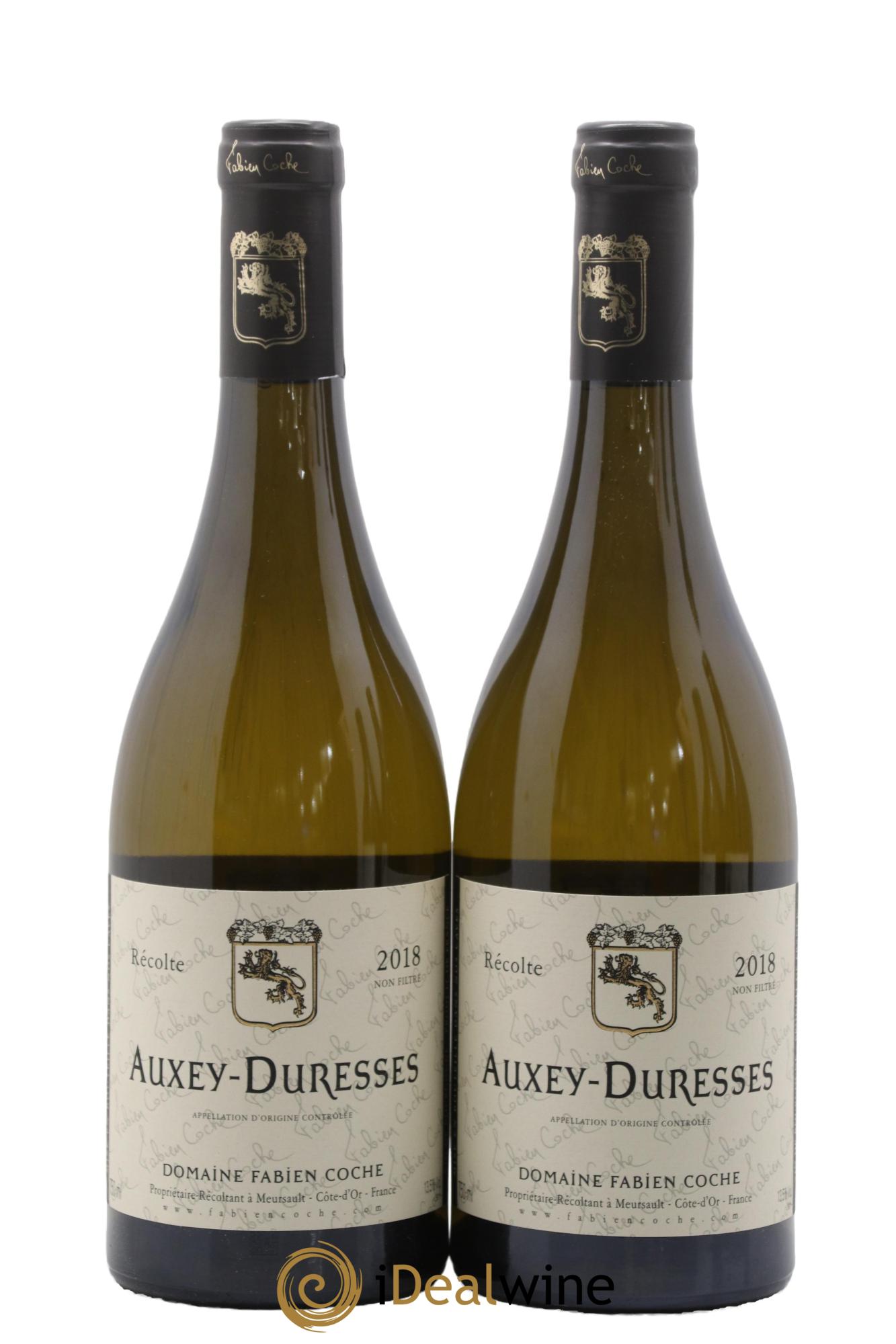 Auxey-Duresses Fabien Coche 2018 - Lot de 2 bouteilles - 0