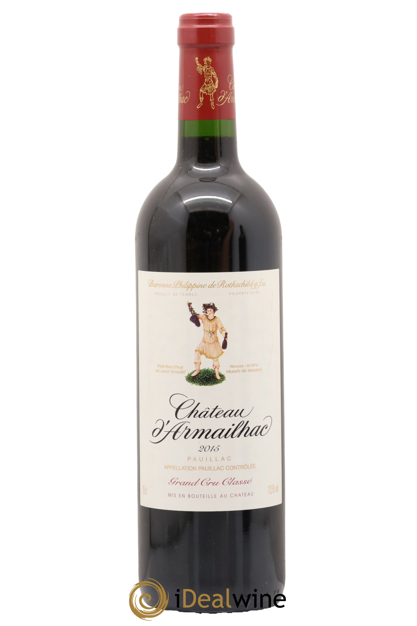 Château d' Armailhac - Mouton Baron(ne) Philippe 5ème Grand Cru Classé 2015 - Lot of 1 bottle - 0