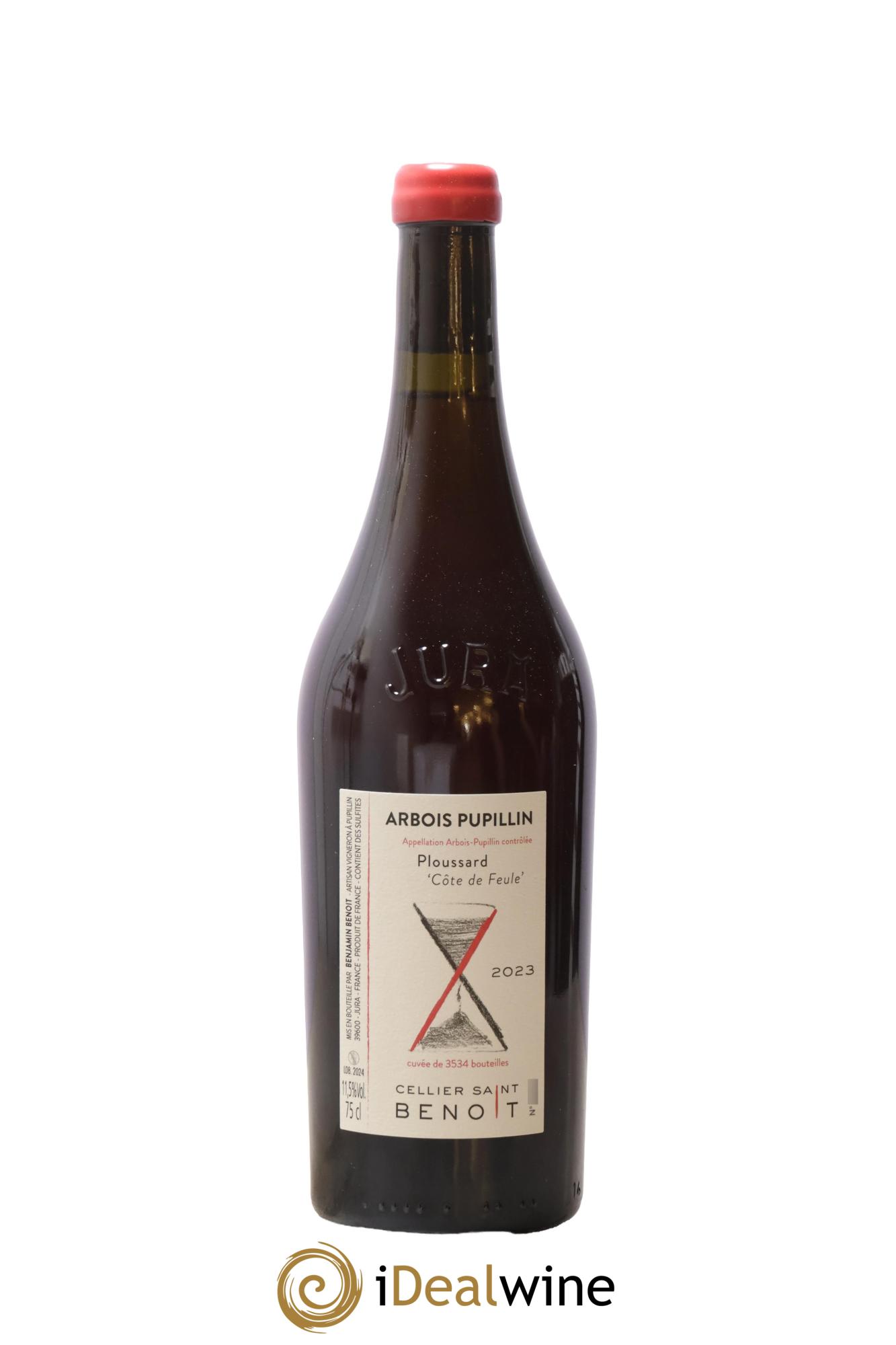 Arbois-Pupillin Ploussard Côte de Feule Cellier Saint Benoît 2023 - Lot de 1 bouteille - 0