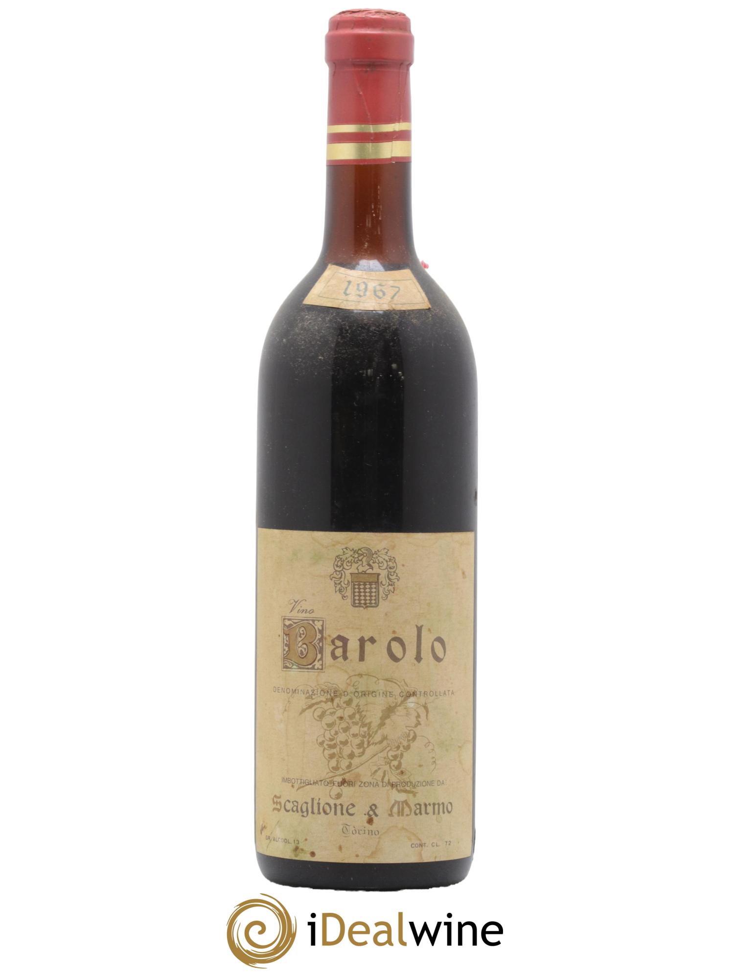 Barolo Scaglione 1967 - Lot de 1 bouteille - 0