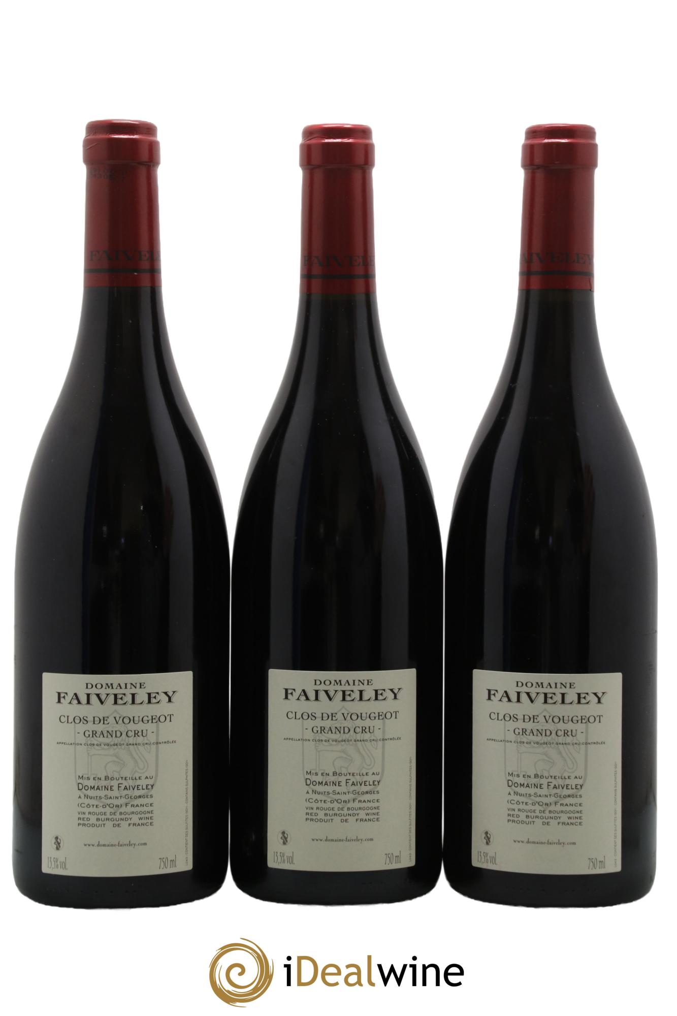 Clos de Vougeot Grand Cru Faiveley  2005 - Lot de 3 bouteilles - 1