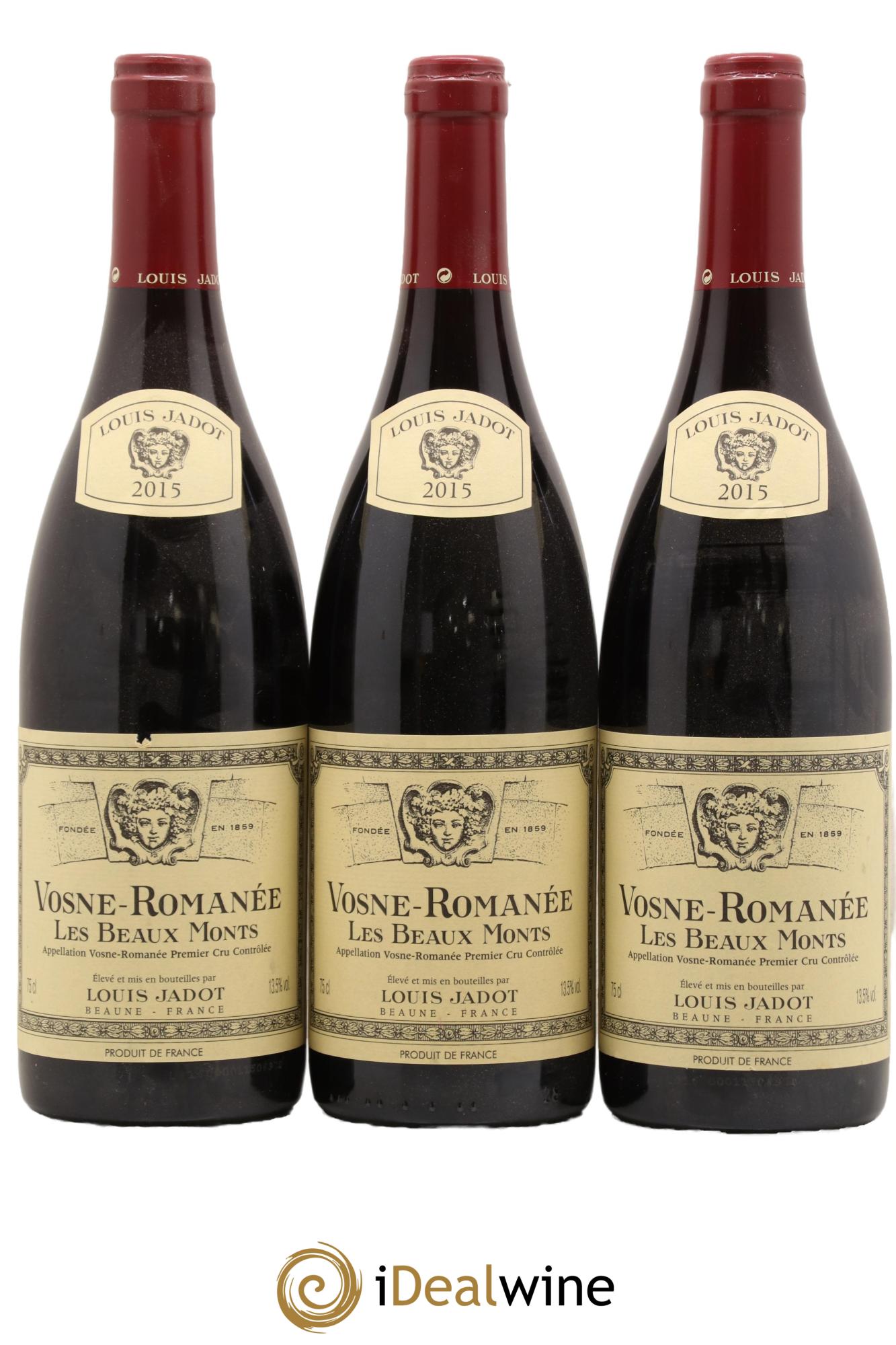 Vosne-Romanée 1er Cru Les Beaux Monts Maison Louis Jadot 2015 - Lot de 3 bouteilles - 0
