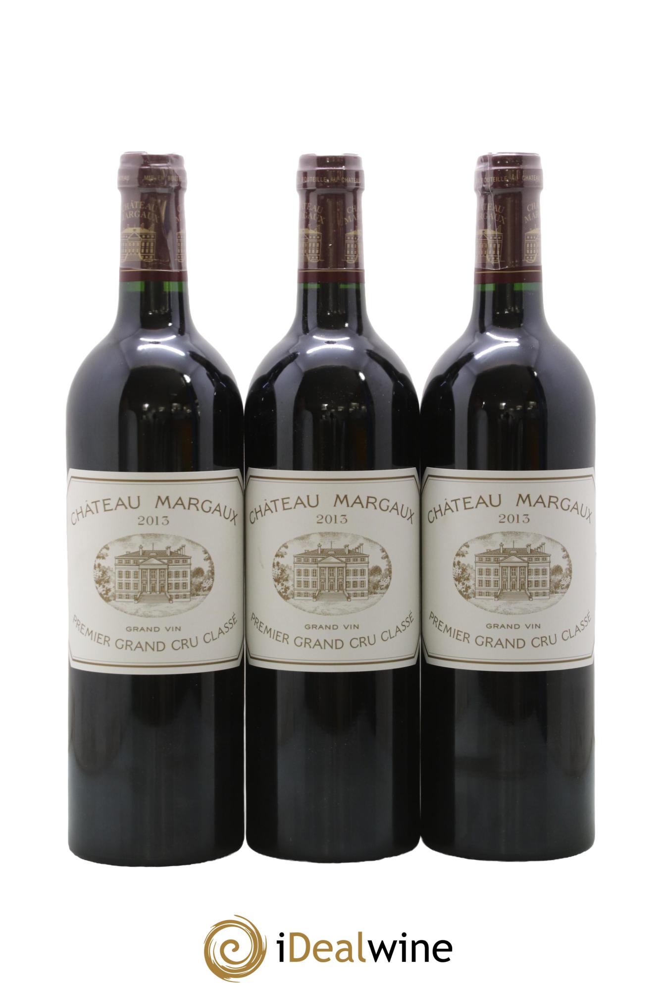 Château Margaux 1er Grand Cru Classé 2013 - Lot de 3 bouteilles - 0