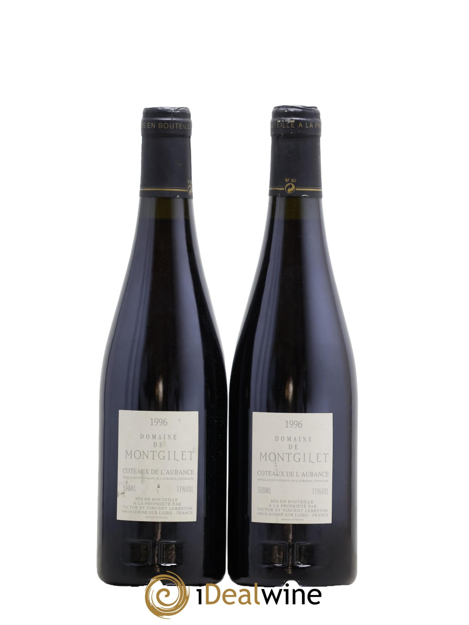Coteaux de l'Aubance Clos Prieur Montgilet (Domaine de) 1996 - Lot de 2 format 50cls - 1