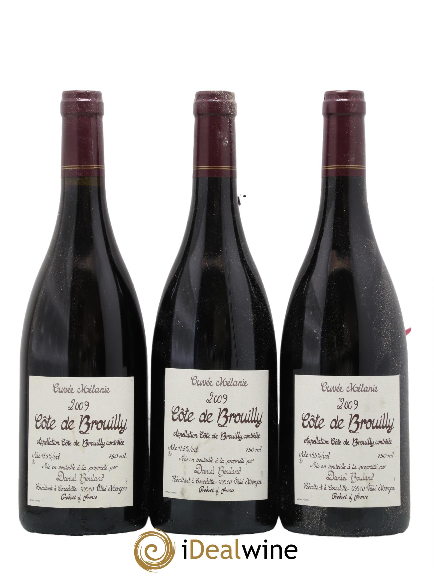 Côte de Brouilly Cuvée Mélanie Daniel Bouland (Domaine) 2009 - Lot de 3 bouteilles - 0