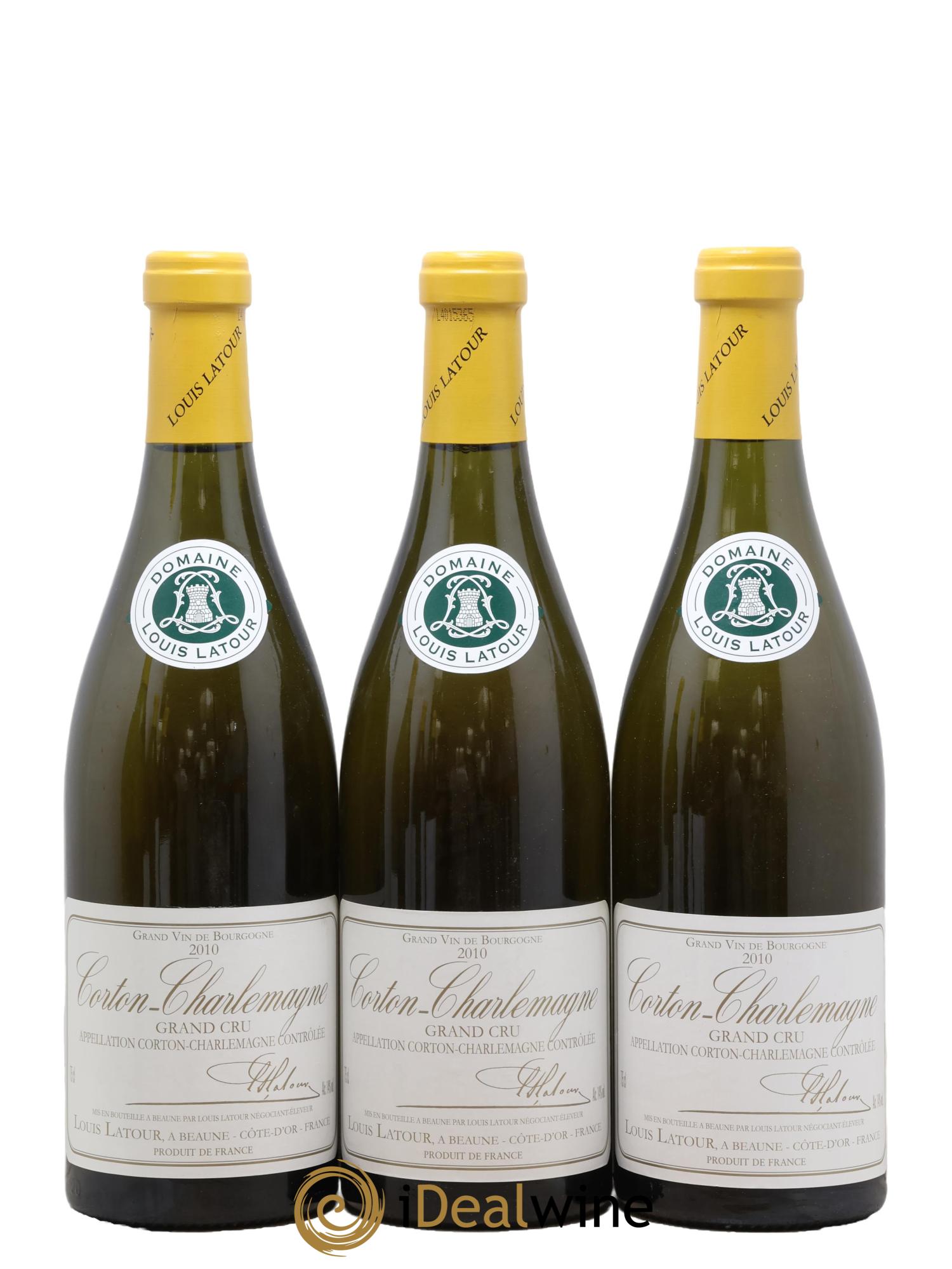 Corton-Charlemagne Grand Cru Louis Latour 2010 - Lot de 3 bouteilles - 0