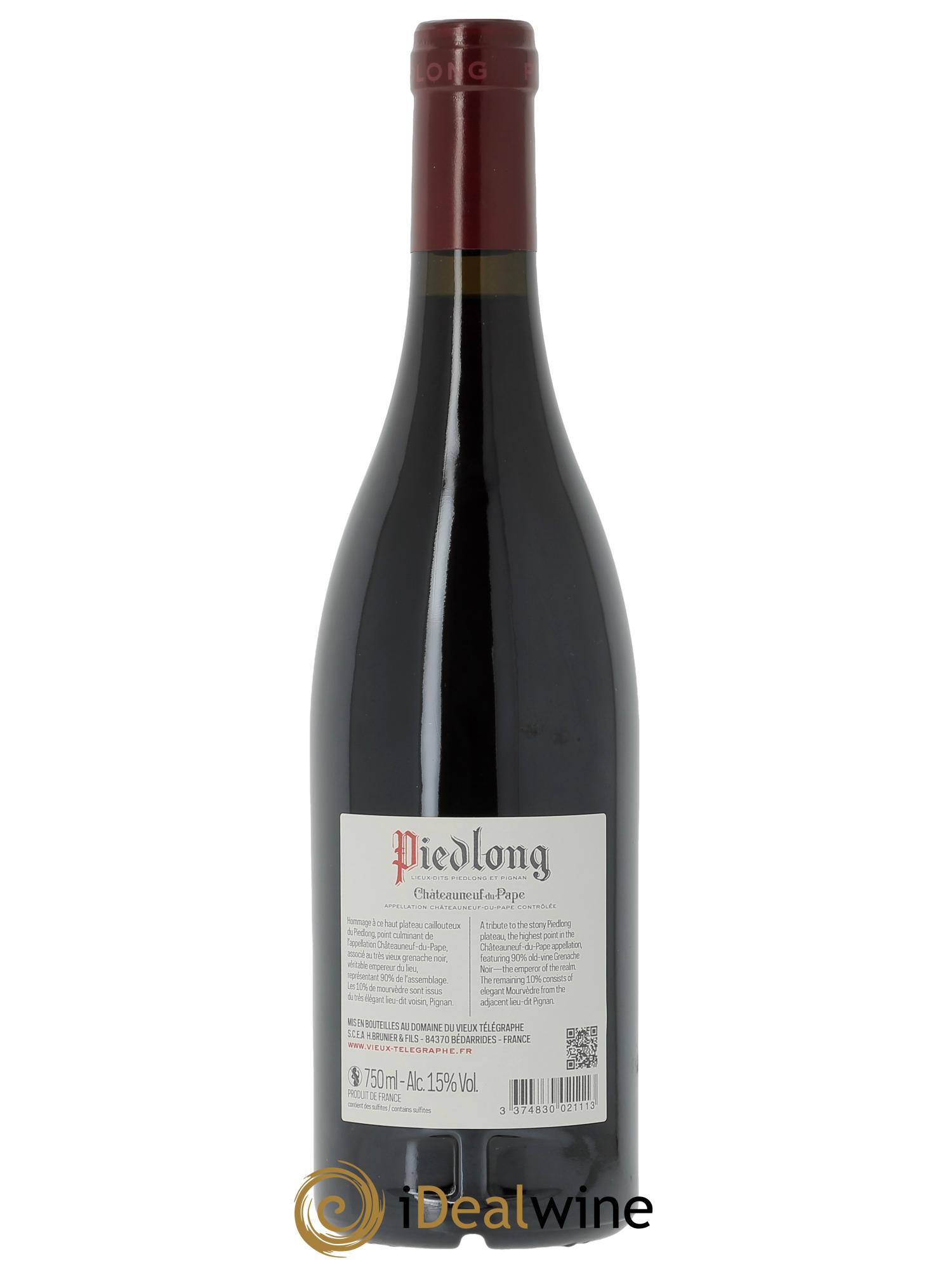 Châteauneuf-du-Pape Vieux Télégraphe (Domaine du) Piedlong Vignobles Brunier  2022 - Lotto di 1 bottiglia - 1
