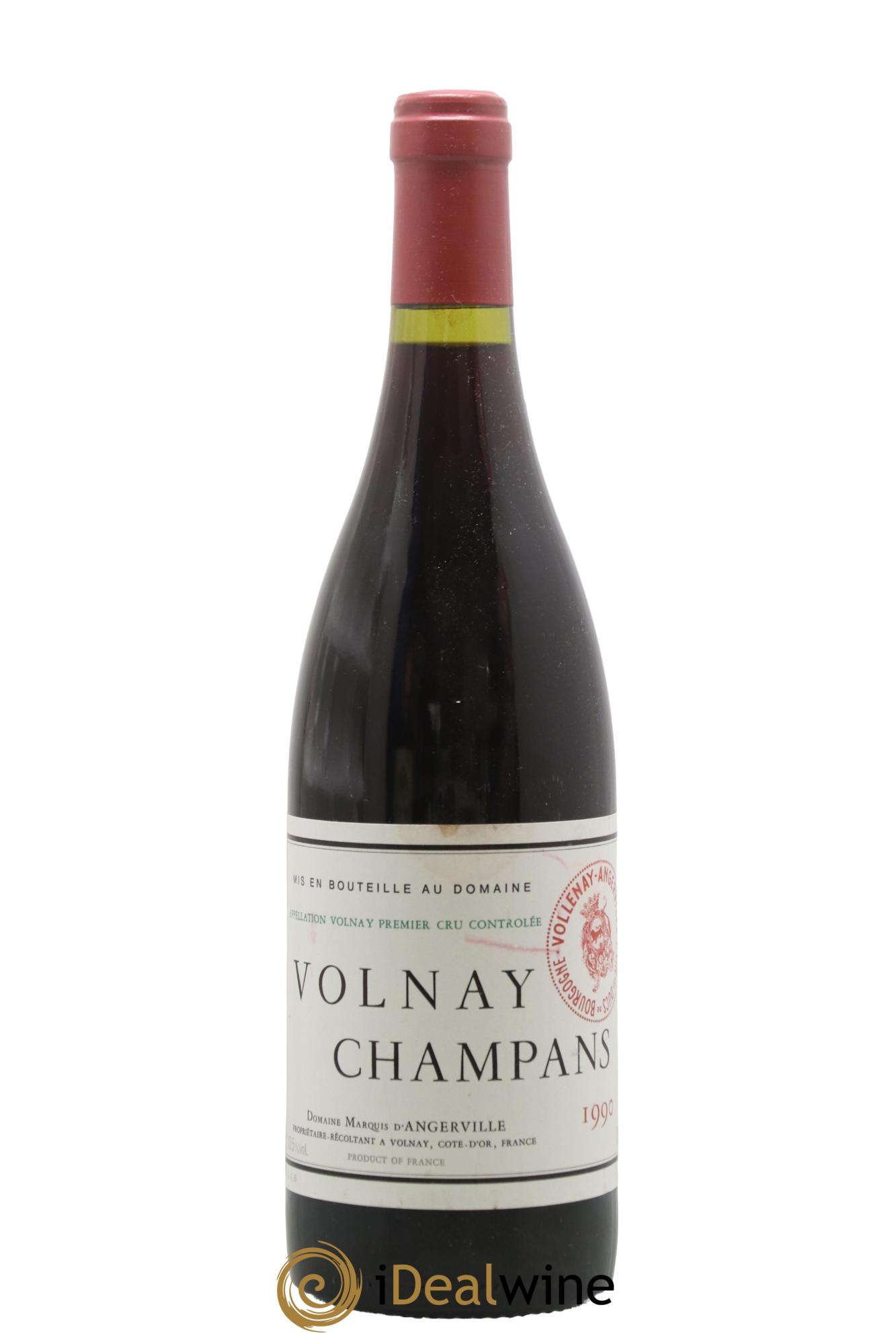 Volnay 1er Cru Champans Marquis d'Angerville (Domaine) 1990 - Lot de 1 bouteille - 0