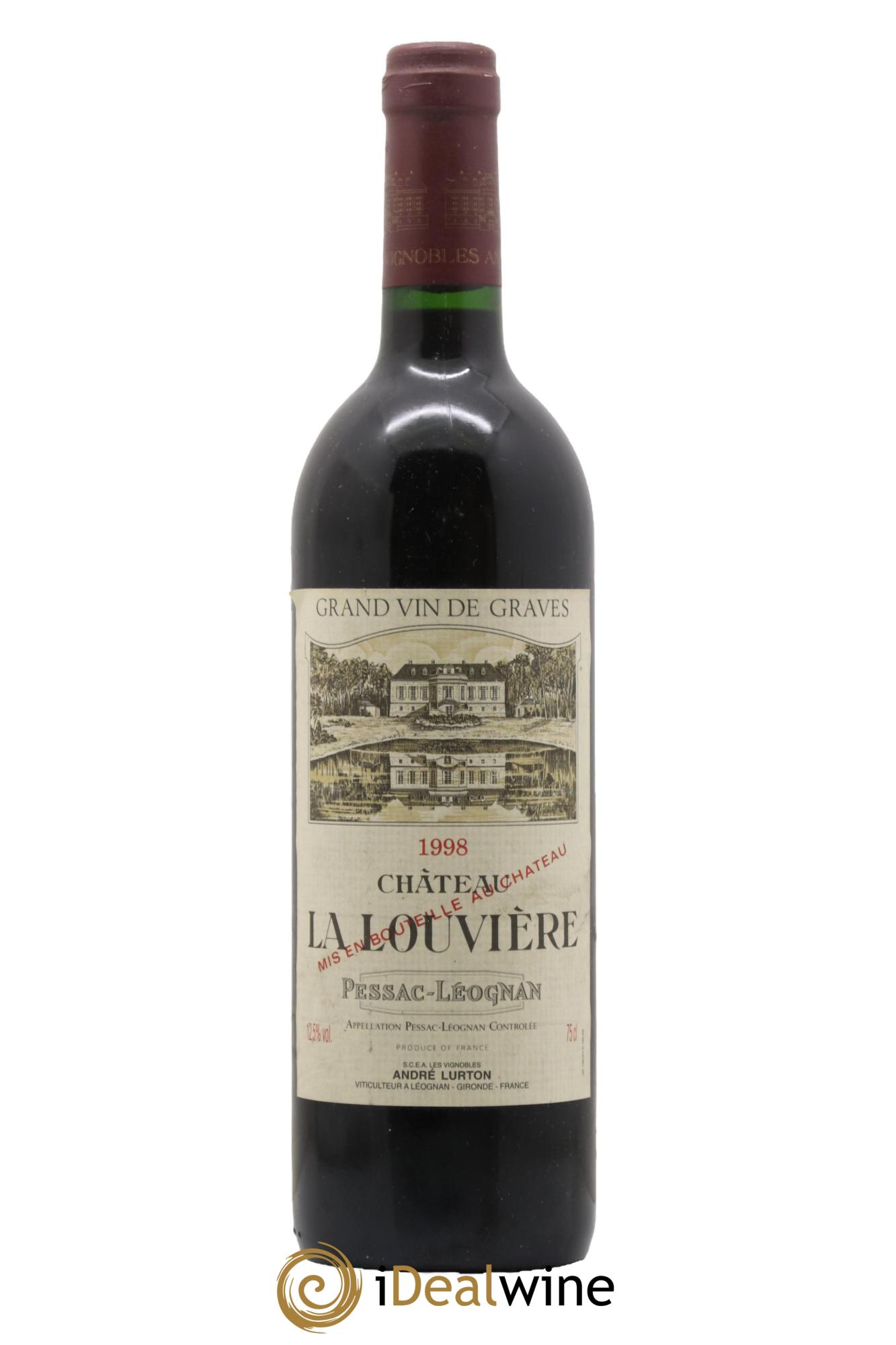 Château la Louvière 1998 - Lot de 1 bouteille - 0