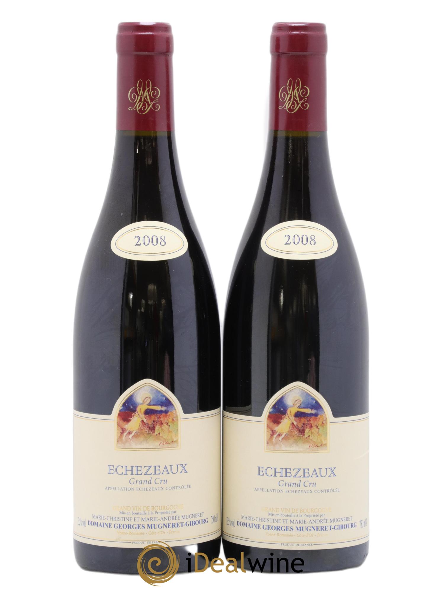 Echezeaux Grand Cru Mugneret-Gibourg (Domaine) 2008 - Lotto di 2 bottiglie - 0