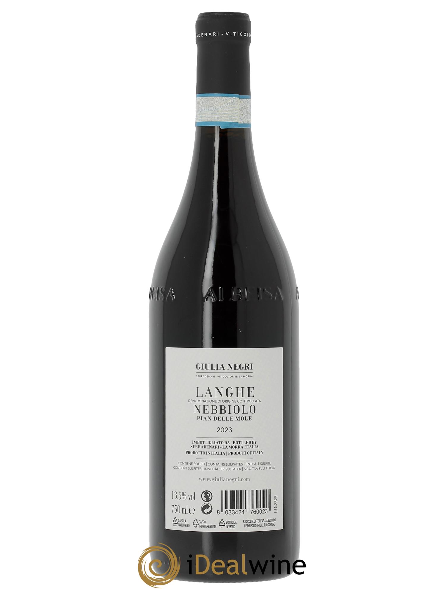 Langhe DOC Nebbiolo Pian Delle Mole Giulia Negri  2023 - Lotto di 1 bottiglia - 1