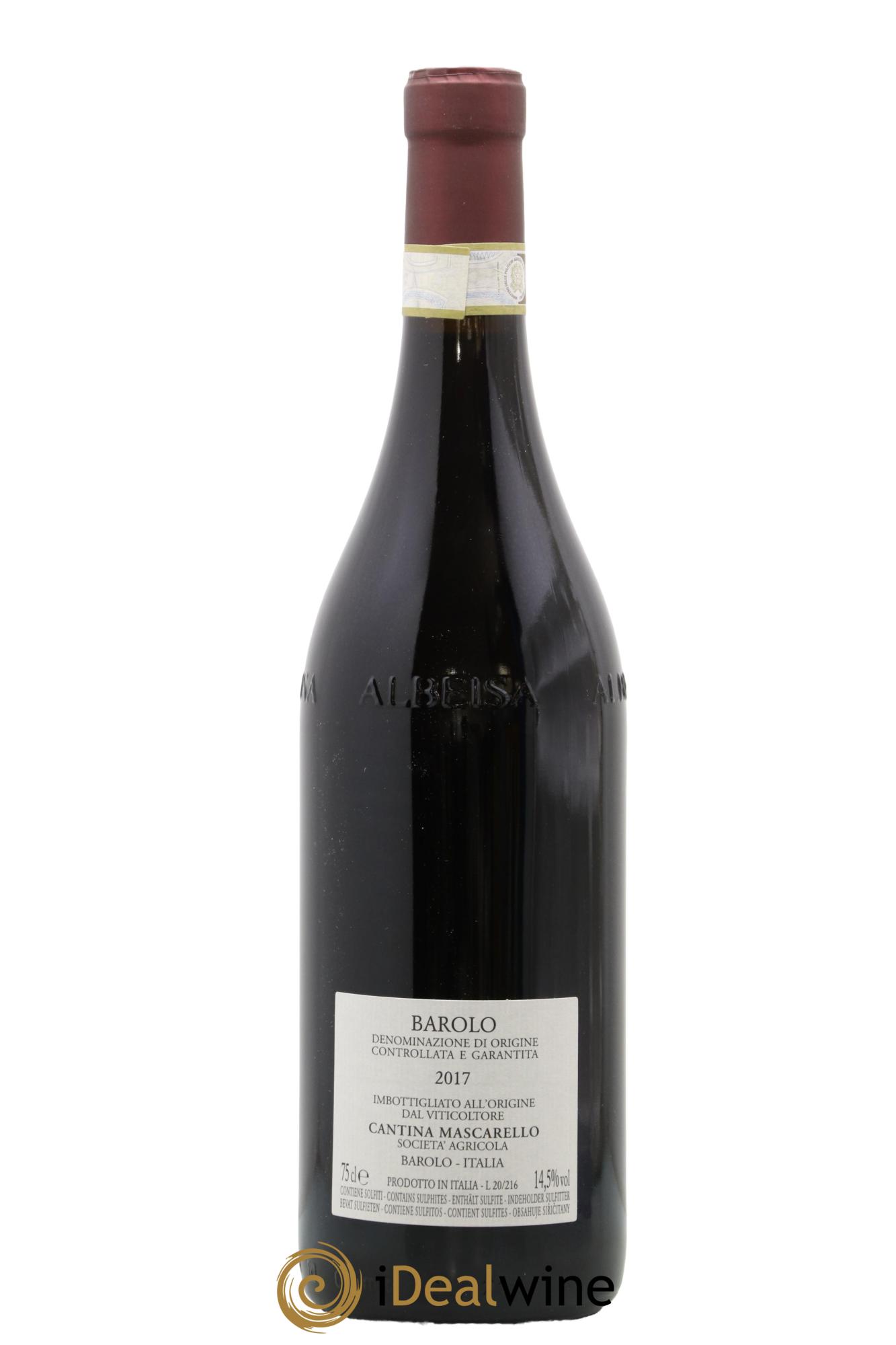 Barolo DOCG Bartolo Mascarello 2017 - Lot de 1 bouteille - 1