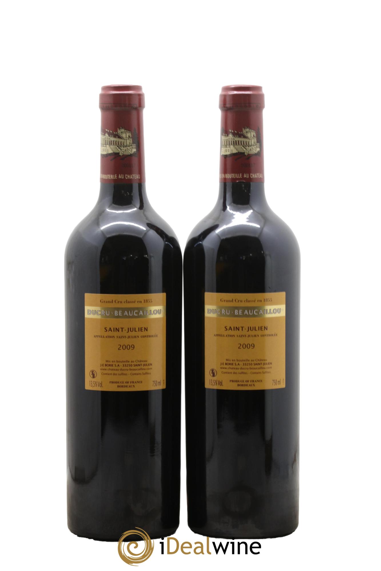 Château Ducru Beaucaillou 2ème Grand Cru Classé 2009 - Lot of 2 bottles - 1