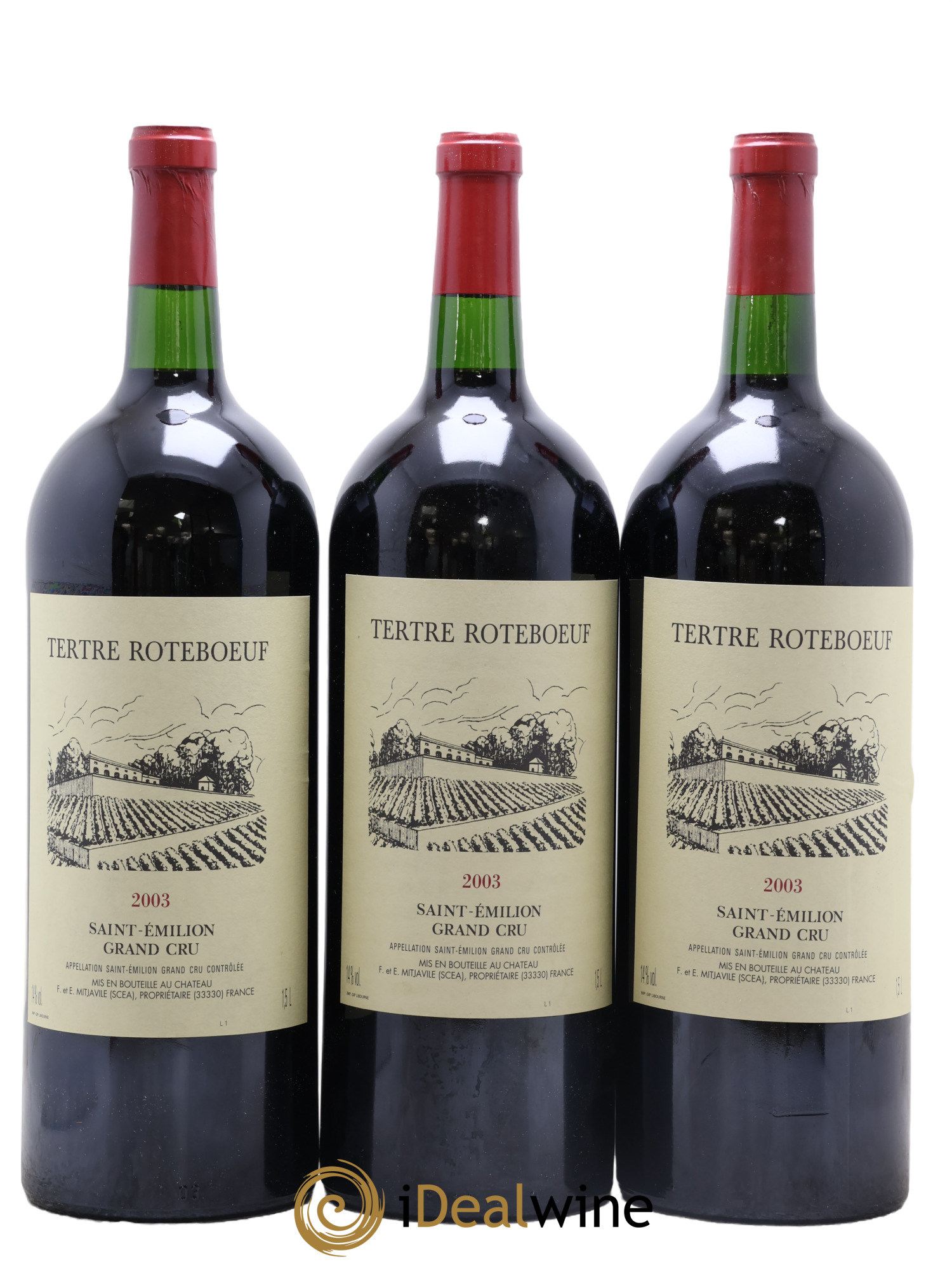 Château Tertre Roteboeuf 2003 - Lotto di 6 magnum - 2