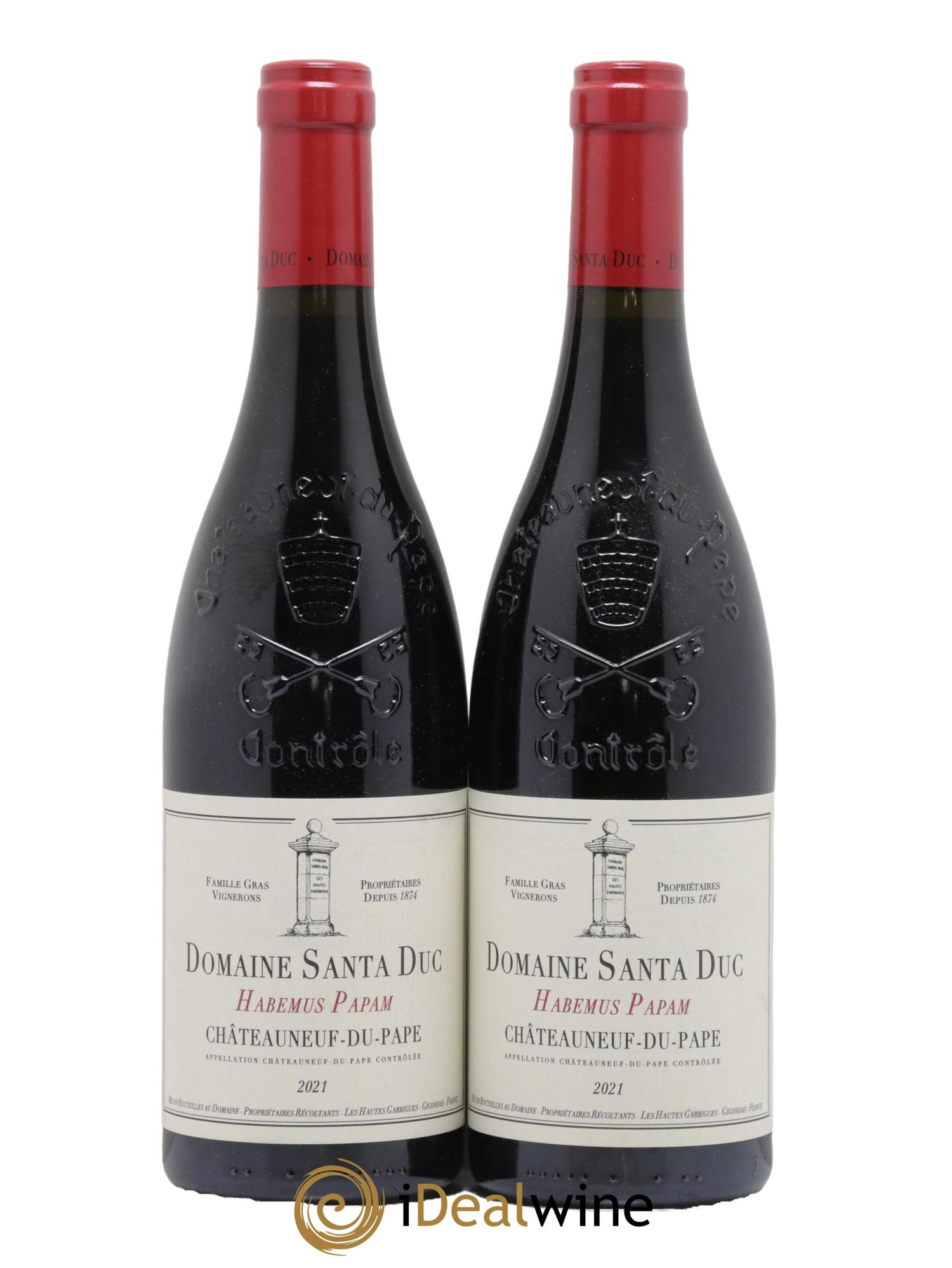 Châteauneuf-du-Pape Santa Duc (Domaine) Habemus Papam Famille Gras 2021 - Lot de 2 bouteilles - 0