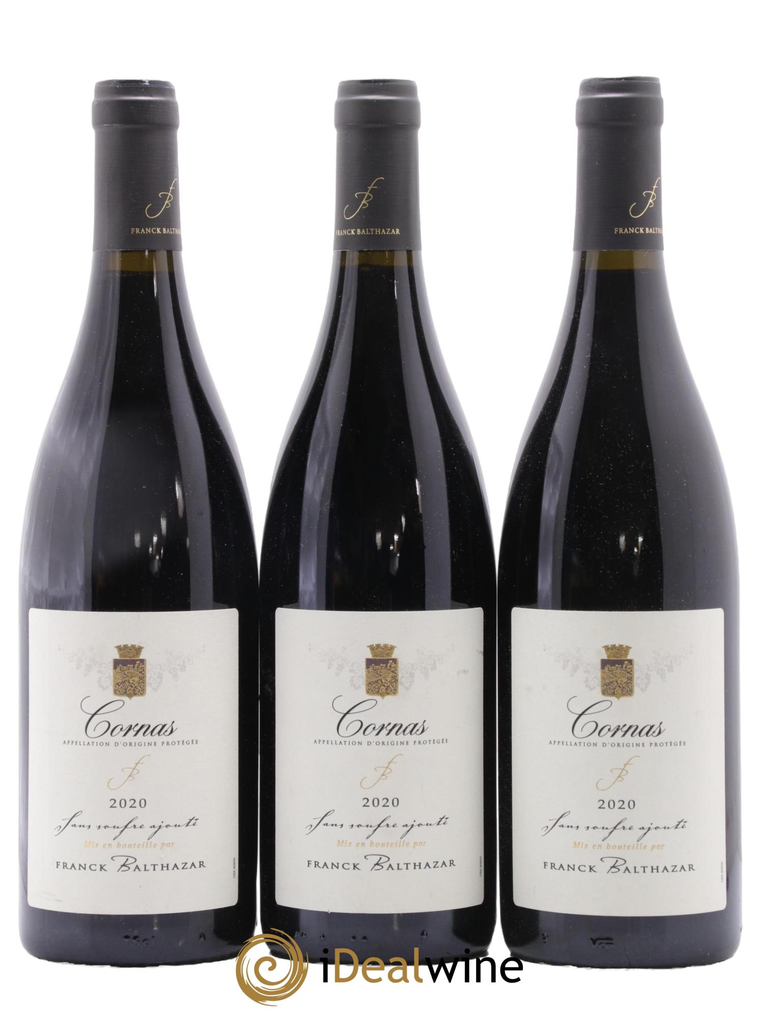 Cornas Cuvée sans soufre Franck Balthazar (Domaine) 2020 - Lot de 3 bouteilles - 0