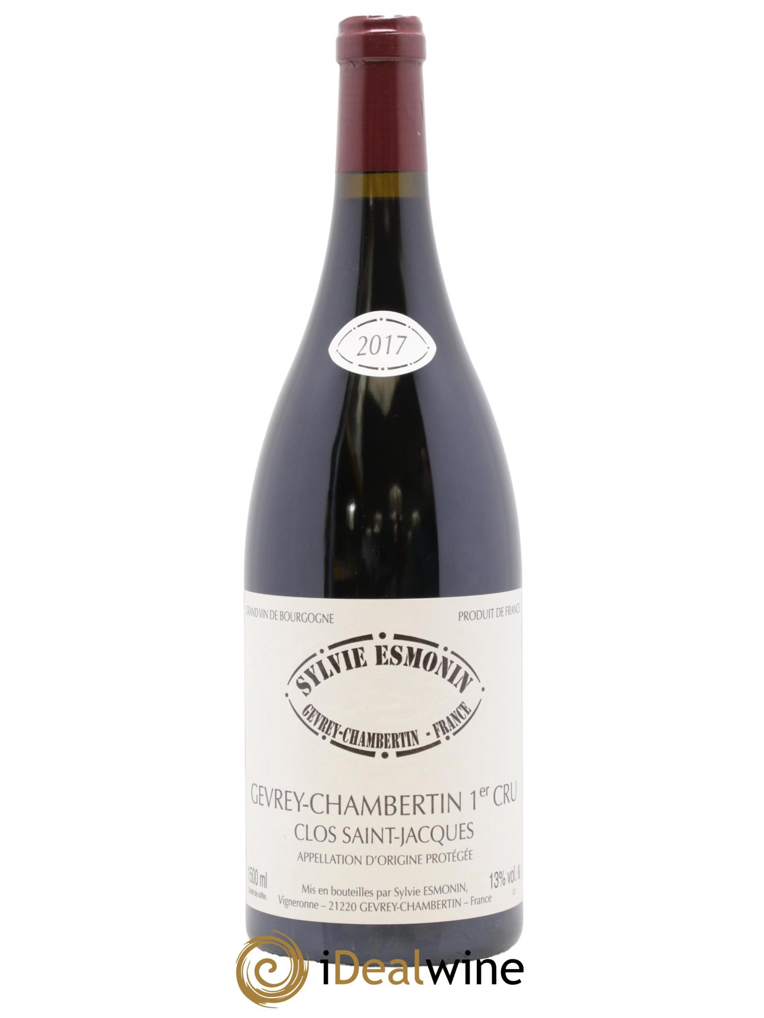 Gevrey-Chambertin 1er Cru Clos Saint Jacques Sylvie Esmonin 2017 - Posten von 1 Magnum - 0