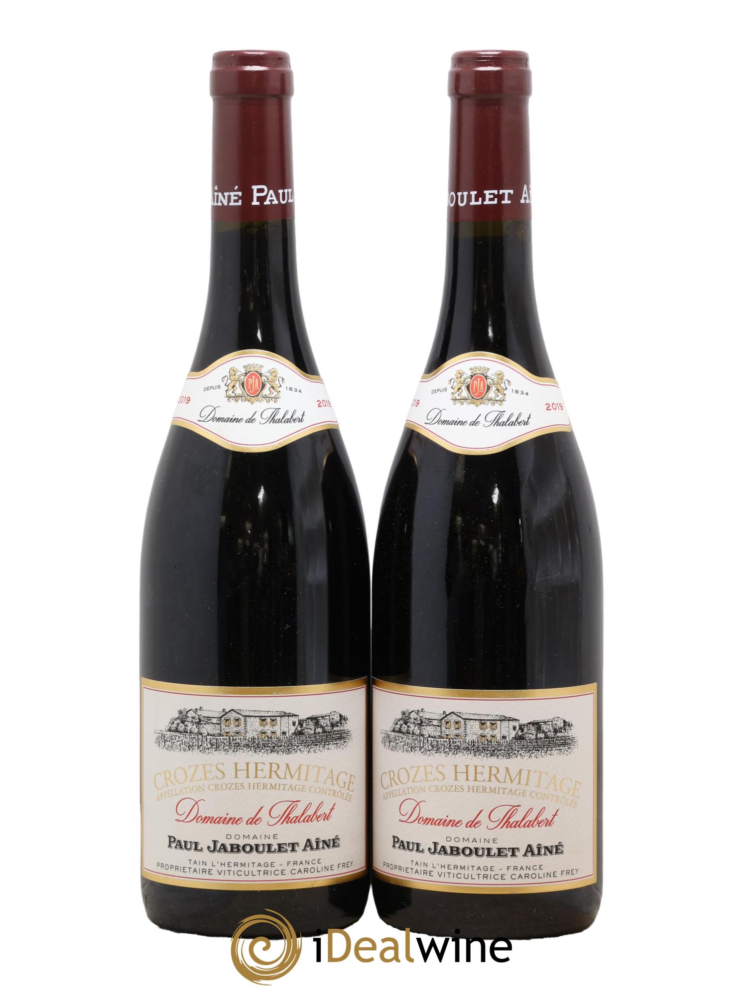 Crozes-Hermitage Domaine de Thalabert Paul Jaboulet Ainé 2019 - Lot of 2 bottles - 0