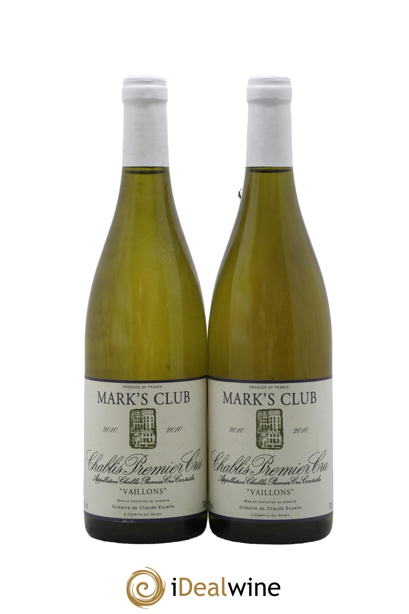 Chablis 1er Cru Vaillons Domaine de Chaude Écuelle 2010 - Lot de 2 bouteilles - 0
