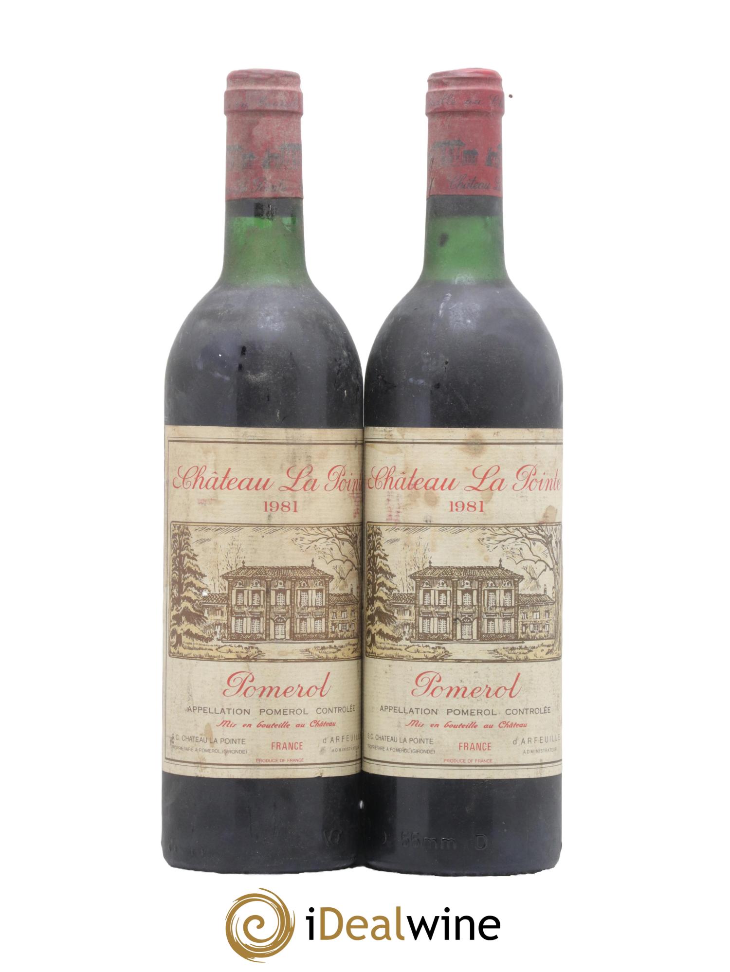 Château la Pointe 1981 - Lot de 2 bouteilles - 0