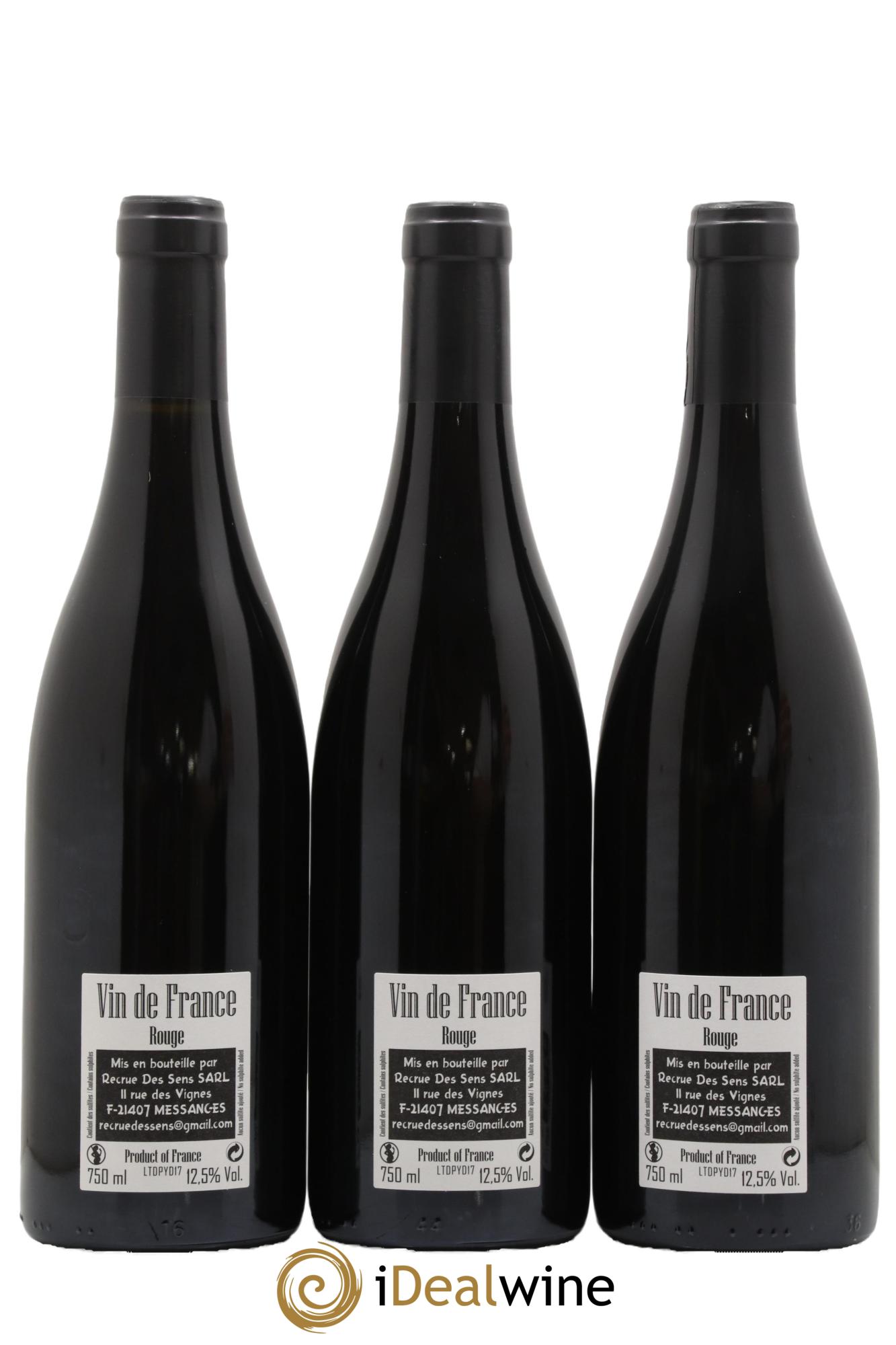 Vin de France Tête de Ponts Yann Durieux - Recrue des Sens Tête de Ponts yann Durieux 2017 - Lotto di 3 bottiglie - 1