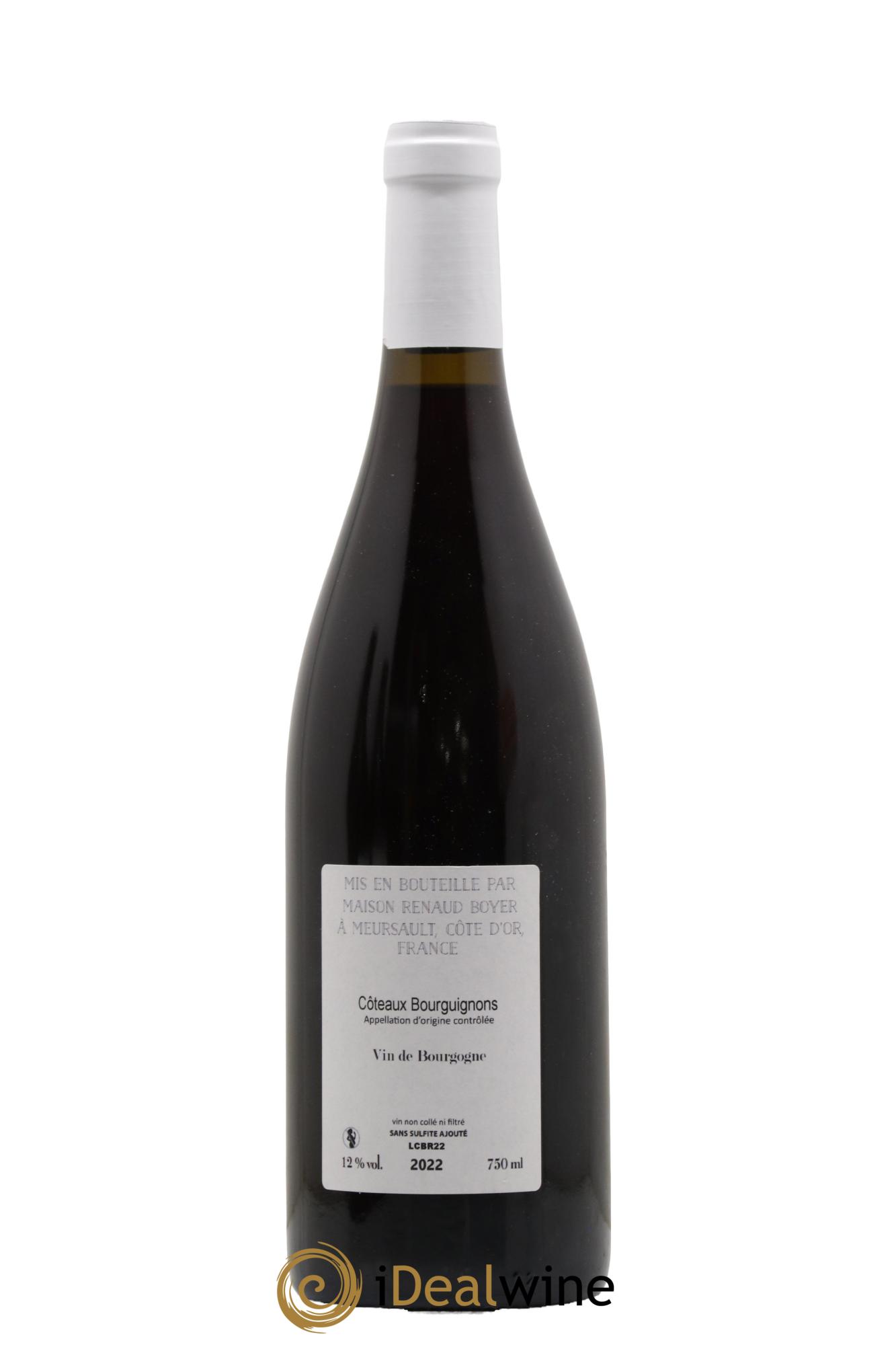 Coteaux Bourguignons En Attendant Riaux Renaud Boyer 2022 - Lot de 1 bouteille - 1