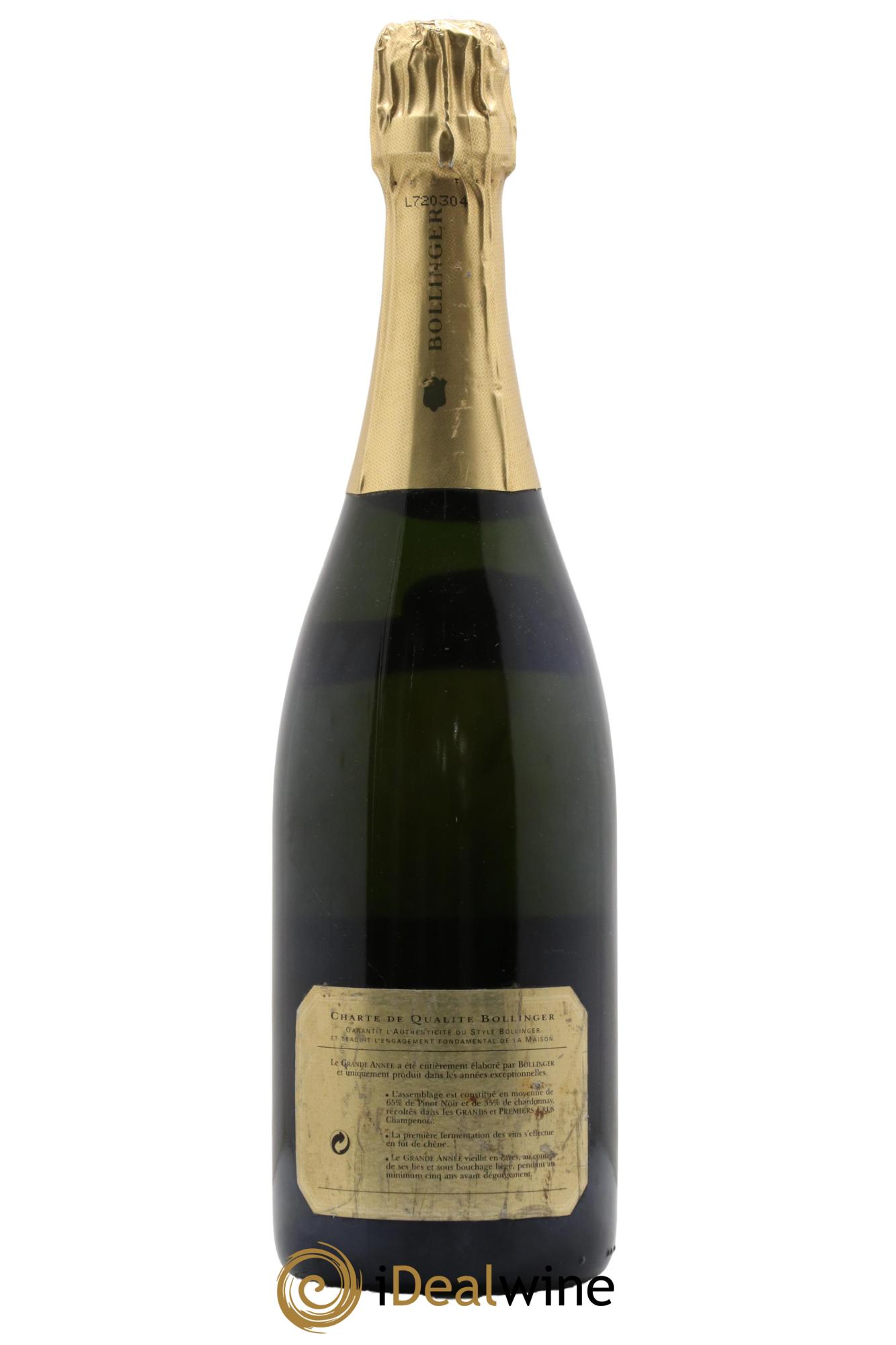 La Grande Année Brut Bollinger 1989 - Lot de 1 bouteille - 1