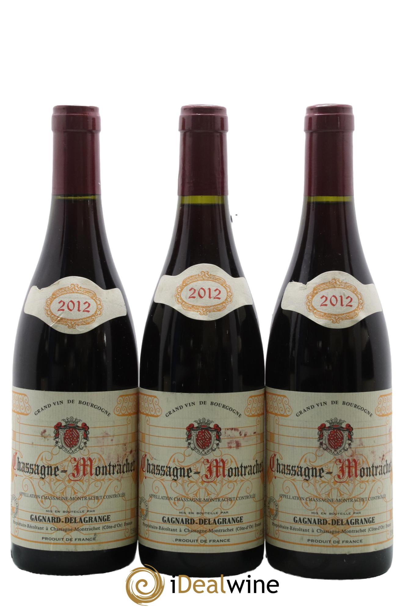 Chassagne-Montrachet Gagnard-Delagrange 2012 - Lot de 3 bouteilles - 0
