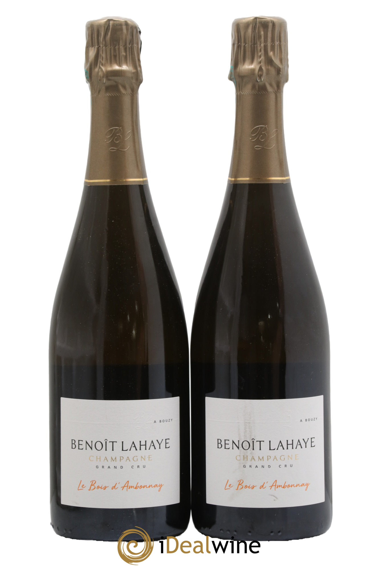Champagne Grand Cru Le Bois d'Ambonnay (parcellaire millésime 2018) Benoît Lahaye 2018 - Lot de 2 bouteilles - 0