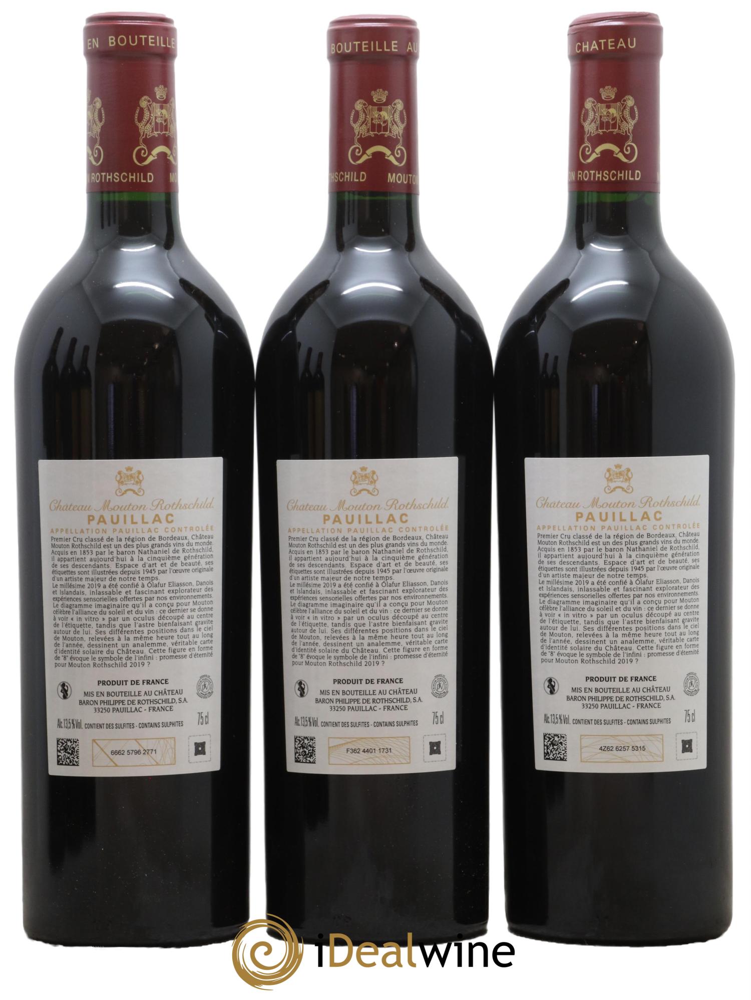 Château Mouton Rothschild 1er Grand Cru Classé 2019 - Lot de 6 bouteilles - 2