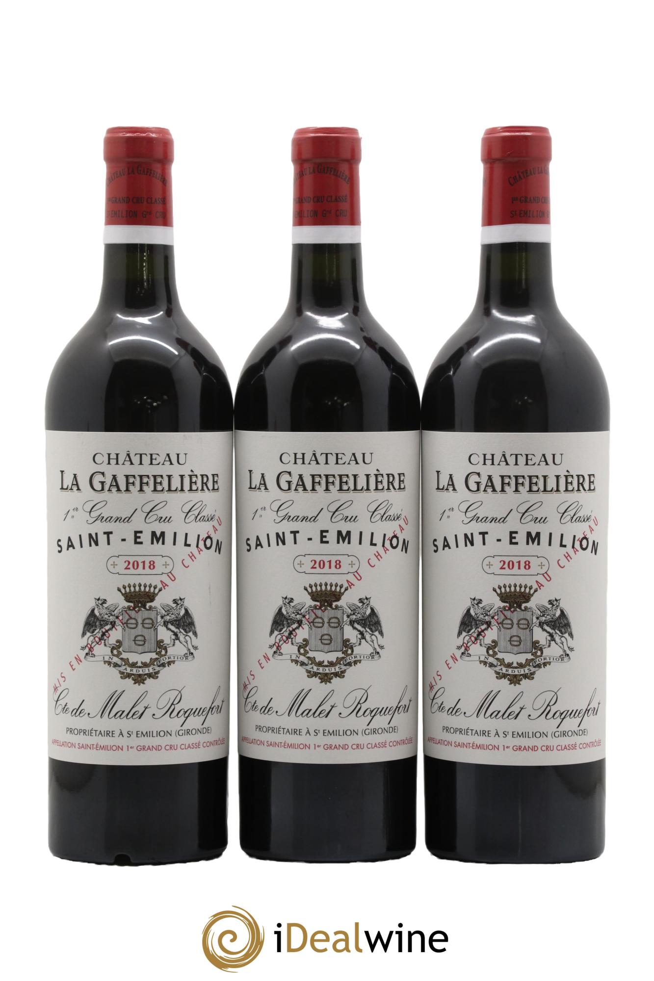 Château la Gaffelière 1er Grand Cru Classé B 2018 - Lot de 3 bouteilles - 0