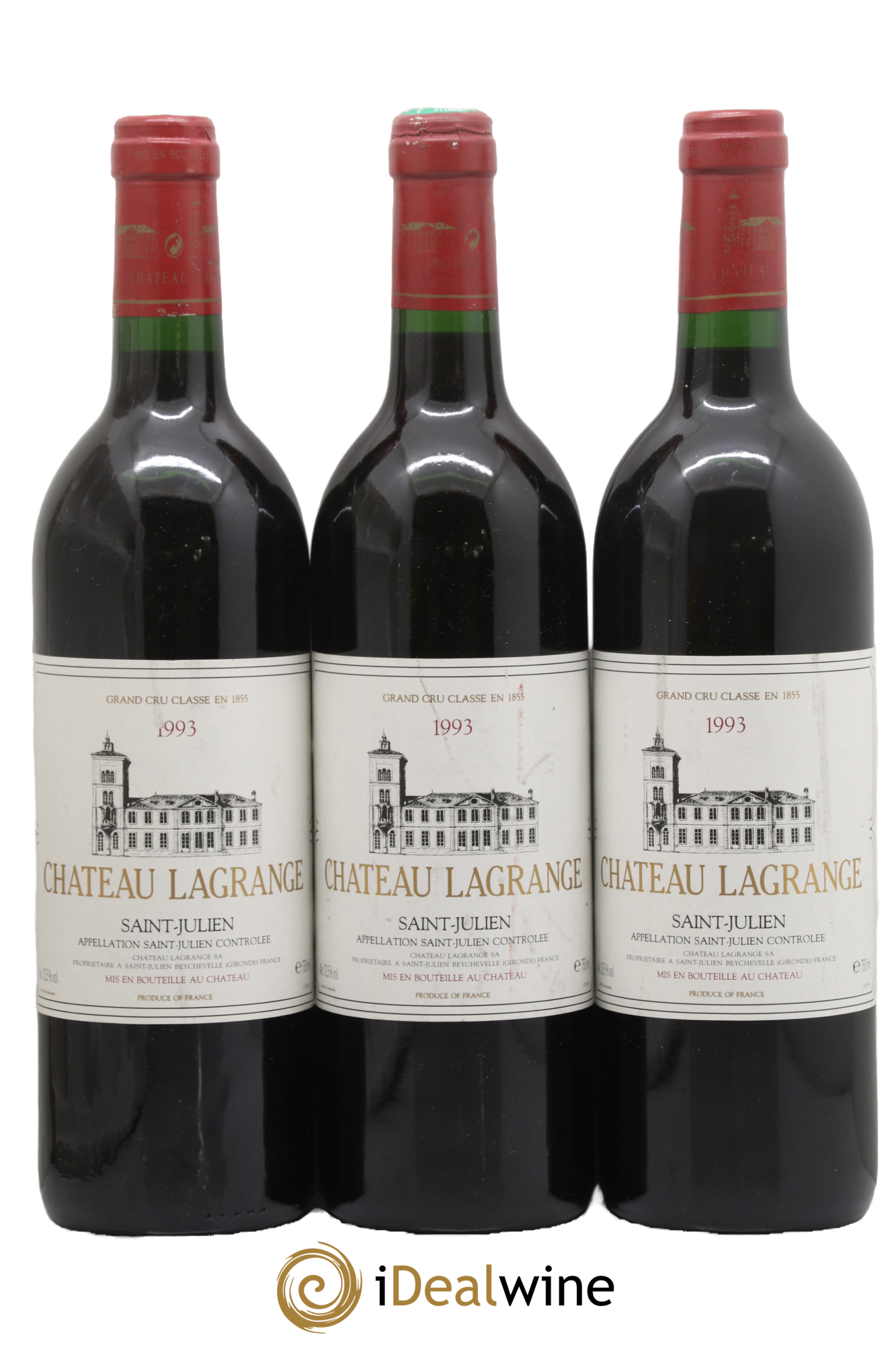 Château Lagrange 3ème Grand Cru Classé 1993 - Lot of 3 bottles - 0