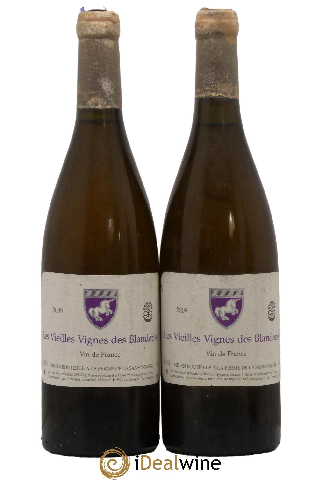 Vin de France Les Vieilles Vignes des Blanderies Mark Angeli (Domaine) - Ferme de la Sansonnière 2009 - Lot de 2 bouteilles - 0