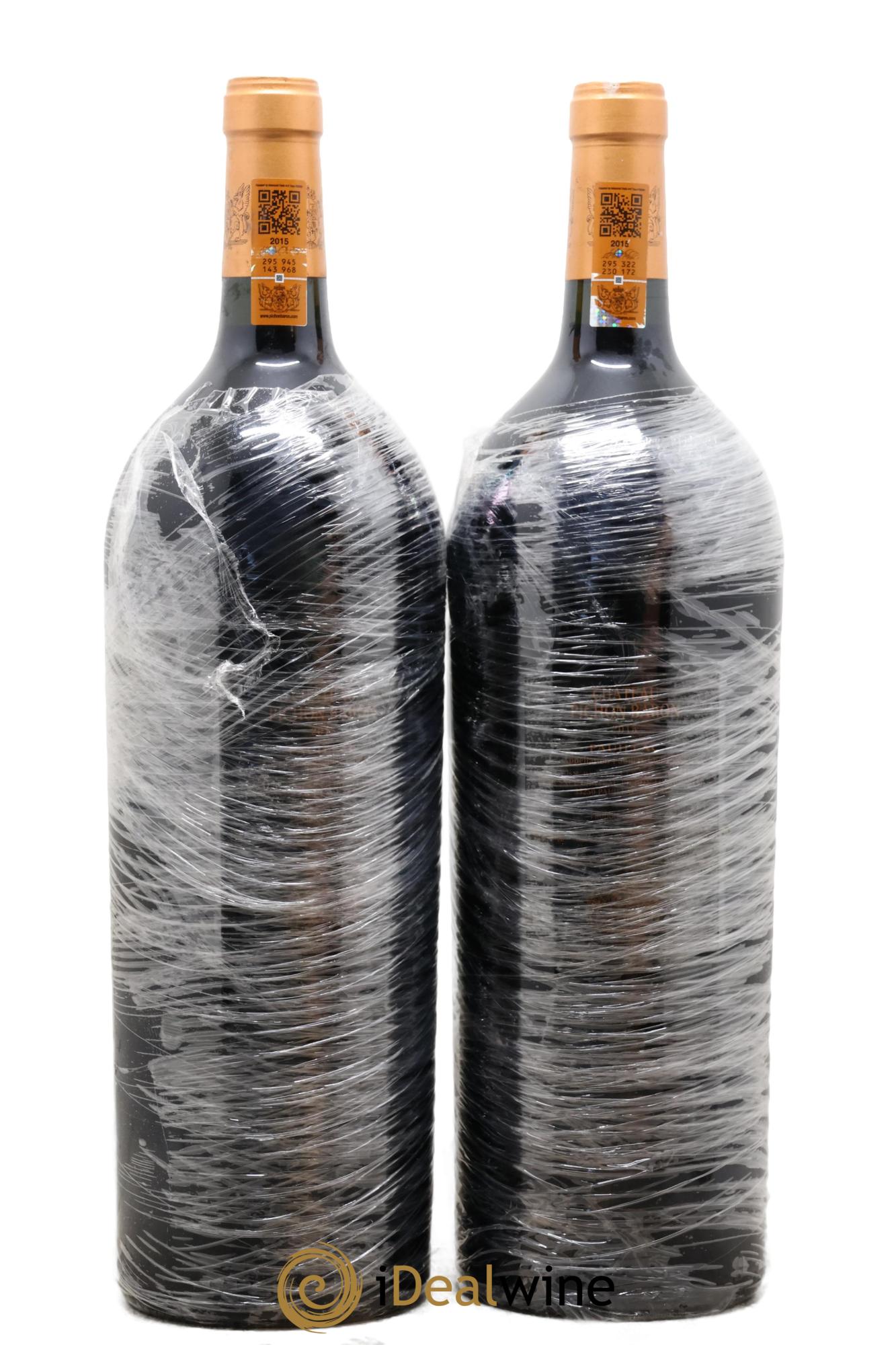 Pichon Longueville Baron 2ème Grand Cru Classé 2015 - Lot de 2 magnums - 1