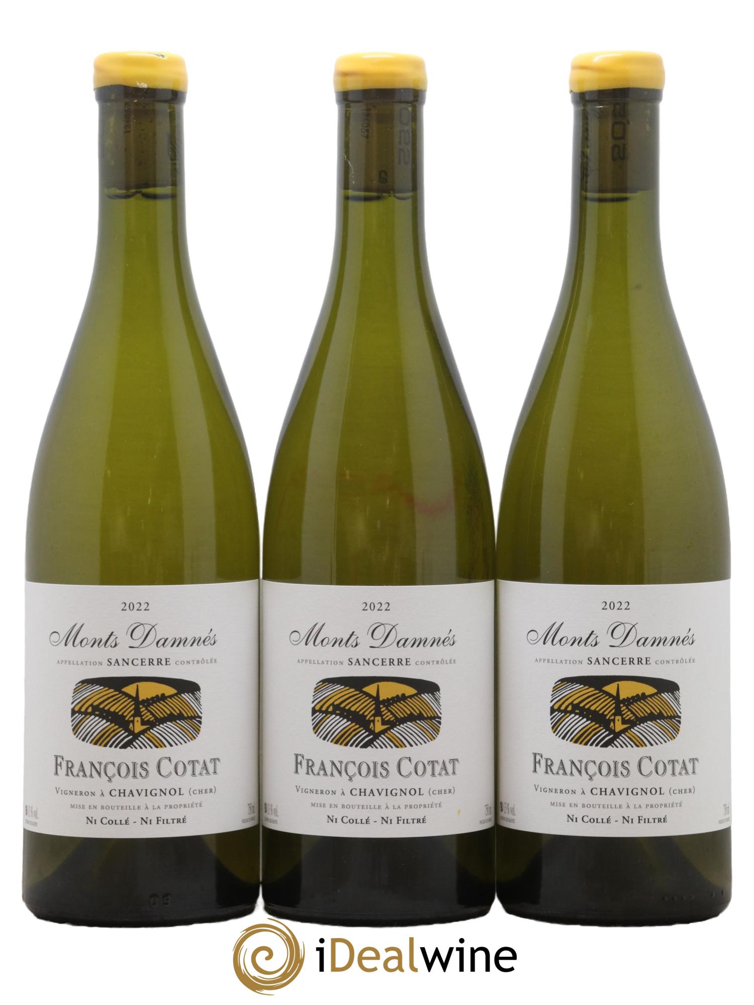 Sancerre Les Monts Damnés François Cotat 2022 - Lot de 3 bouteilles - 0