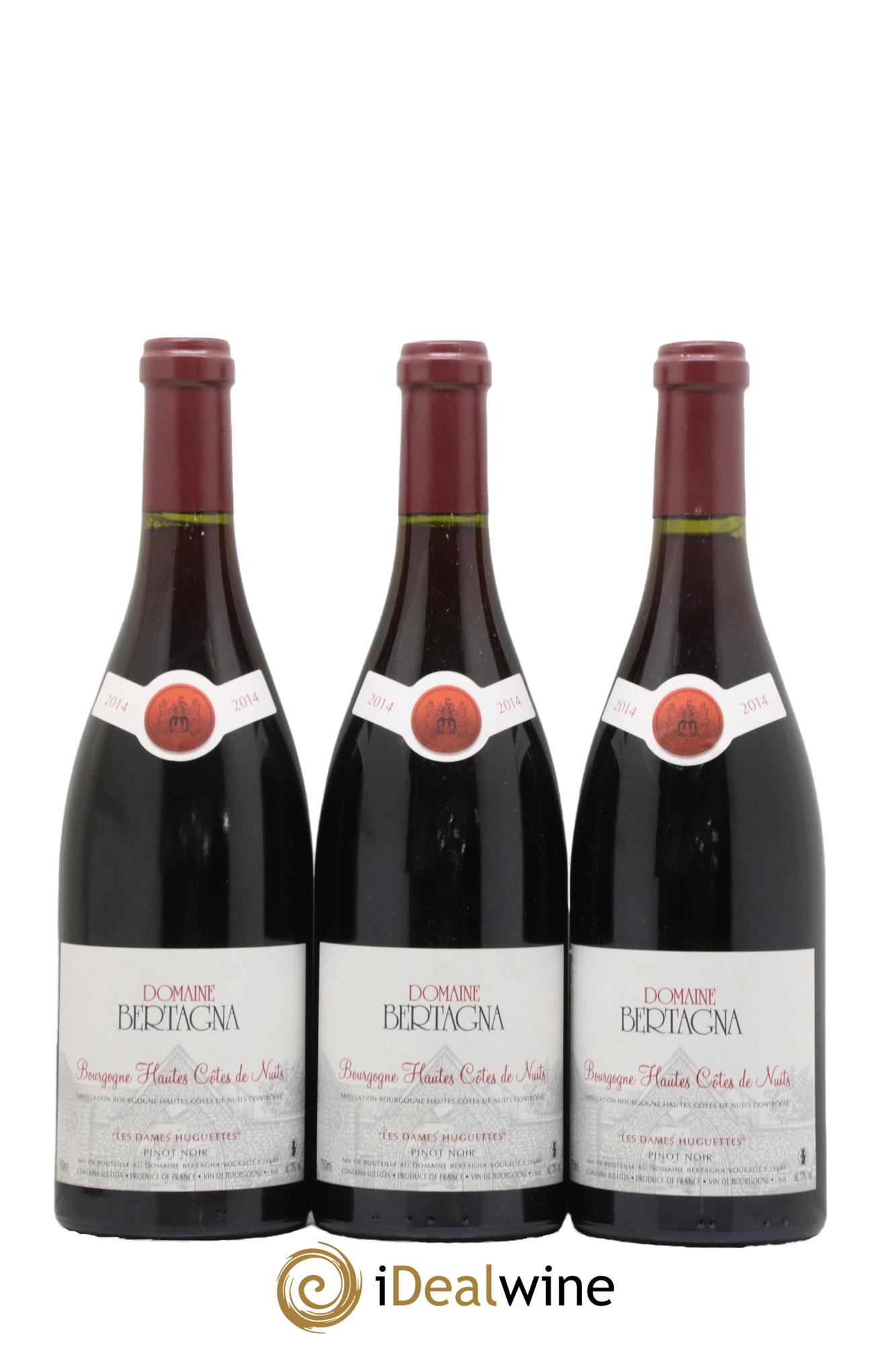 Hautes-Côtes de Nuits Les Dames Huguettes Bertagna 2014 - Lot de 3 bouteilles - 0