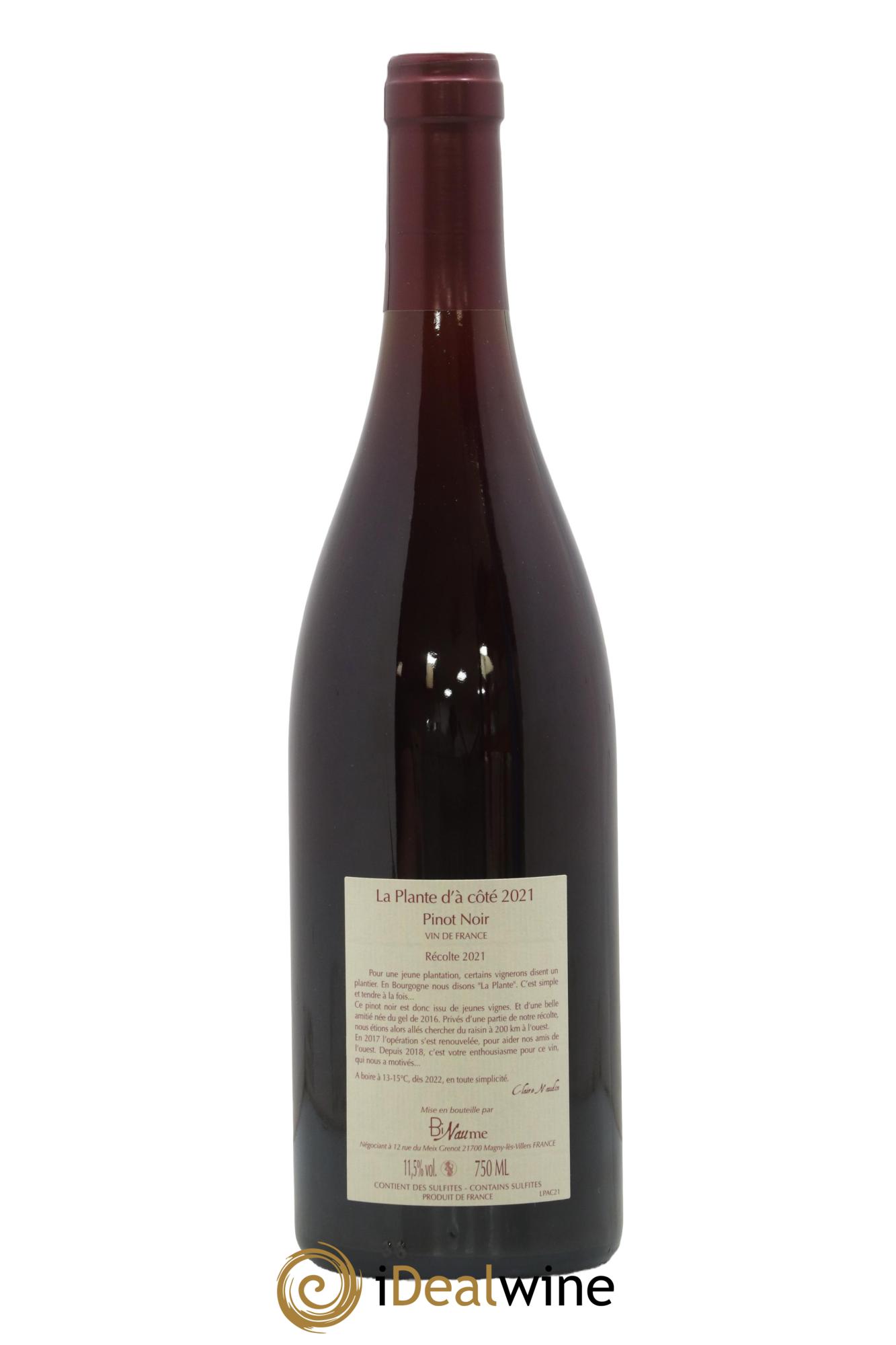 Vin de France La Plante d'à coté Binaume Bizot-Naudin  2021 - Lot de 1 bouteille - 1