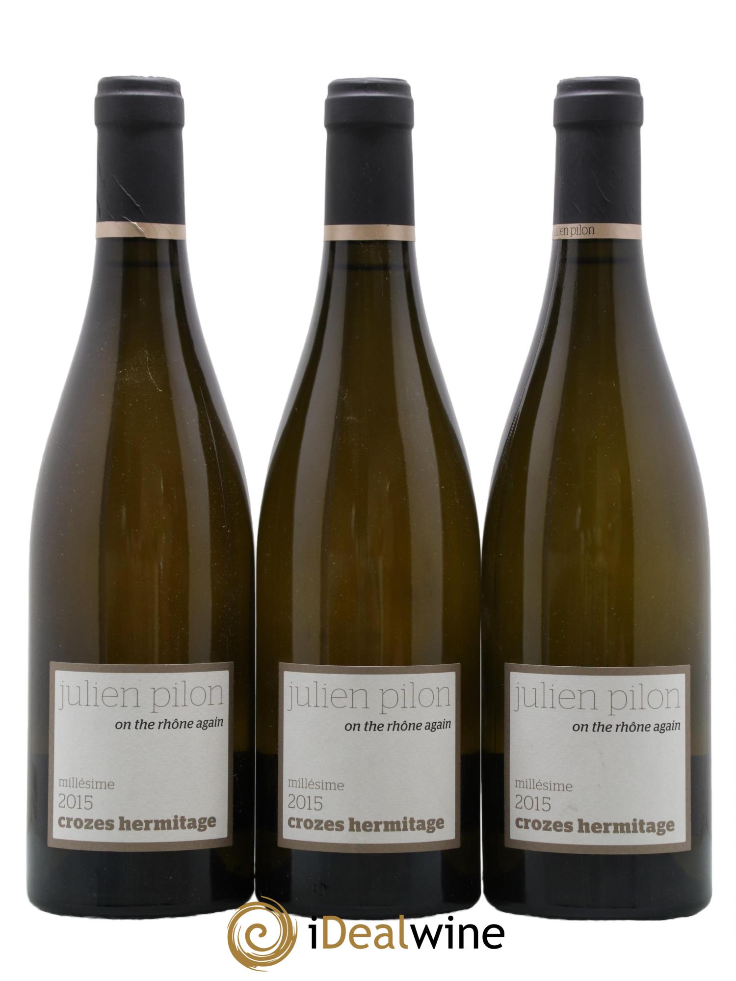 Crozes-Hermitage On the Rhone again Julien Pilon 2015 - Lot de 3 bouteilles - 0