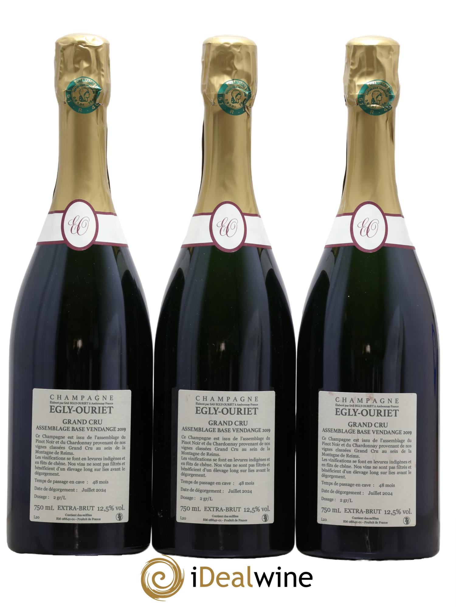 Grand Cru Brut Egly-Ouriet - Lot de 3 bouteilles - 1