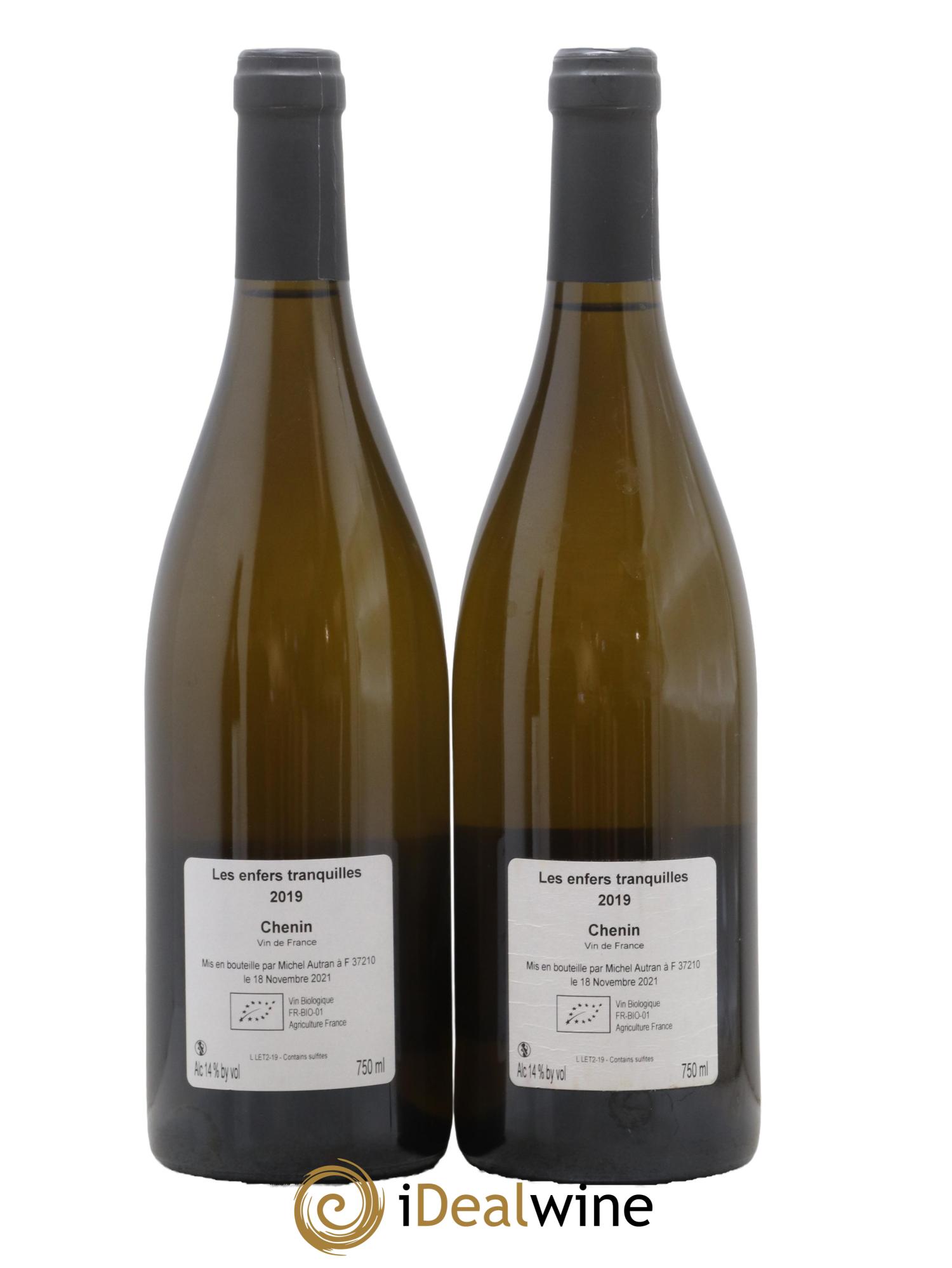Vin de France Les Enfers Tranquilles Michel Autran 2019 - Lot de 2 bouteilles - 1