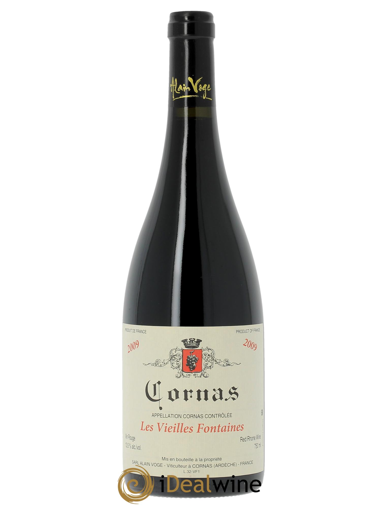 Cornas Les Vieilles Fontaines Alain Voge (Domaine)  2009 - Lot de 1 bouteille - 0