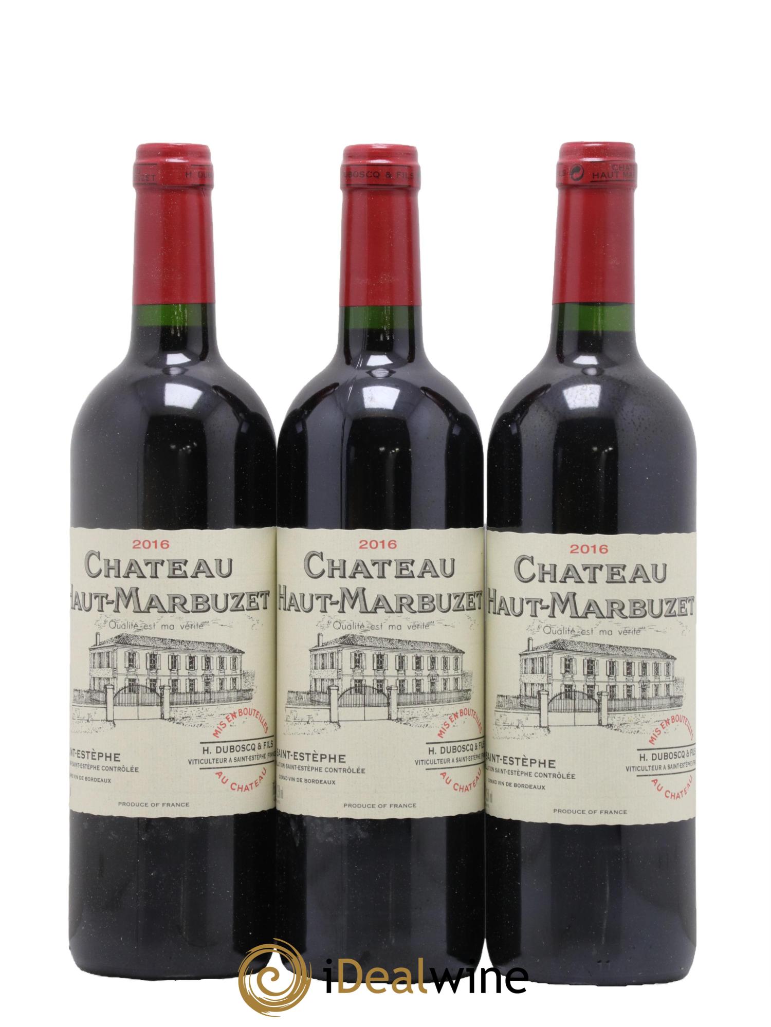Château Haut Marbuzet 2016 - Lot de 6 bouteilles - 1