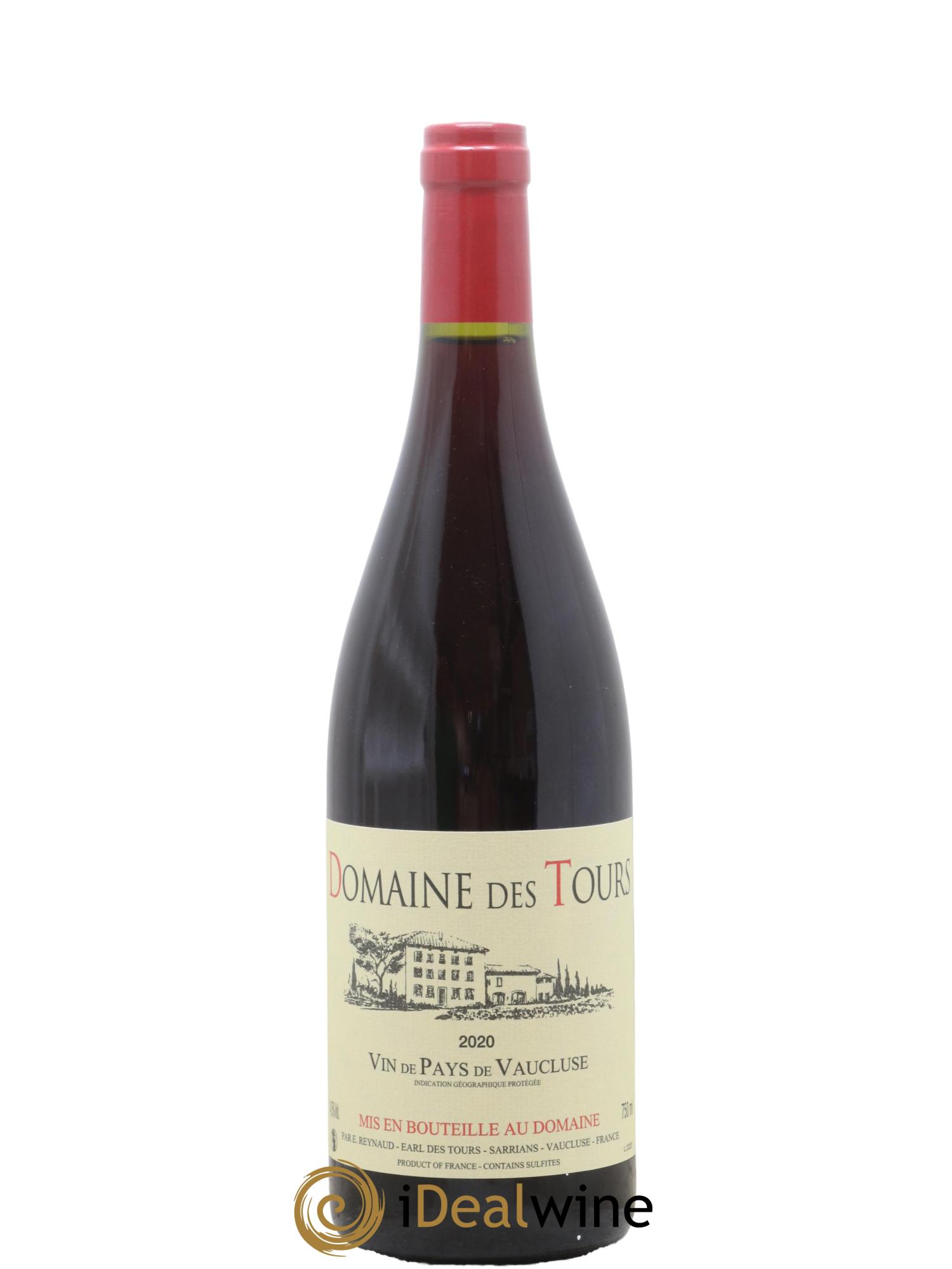 Vaucluse (Vin de Pays de Vaucluse) Domaine des Tours Emmanuel Reynaud 2020 - Lot de 1 bouteille - 0