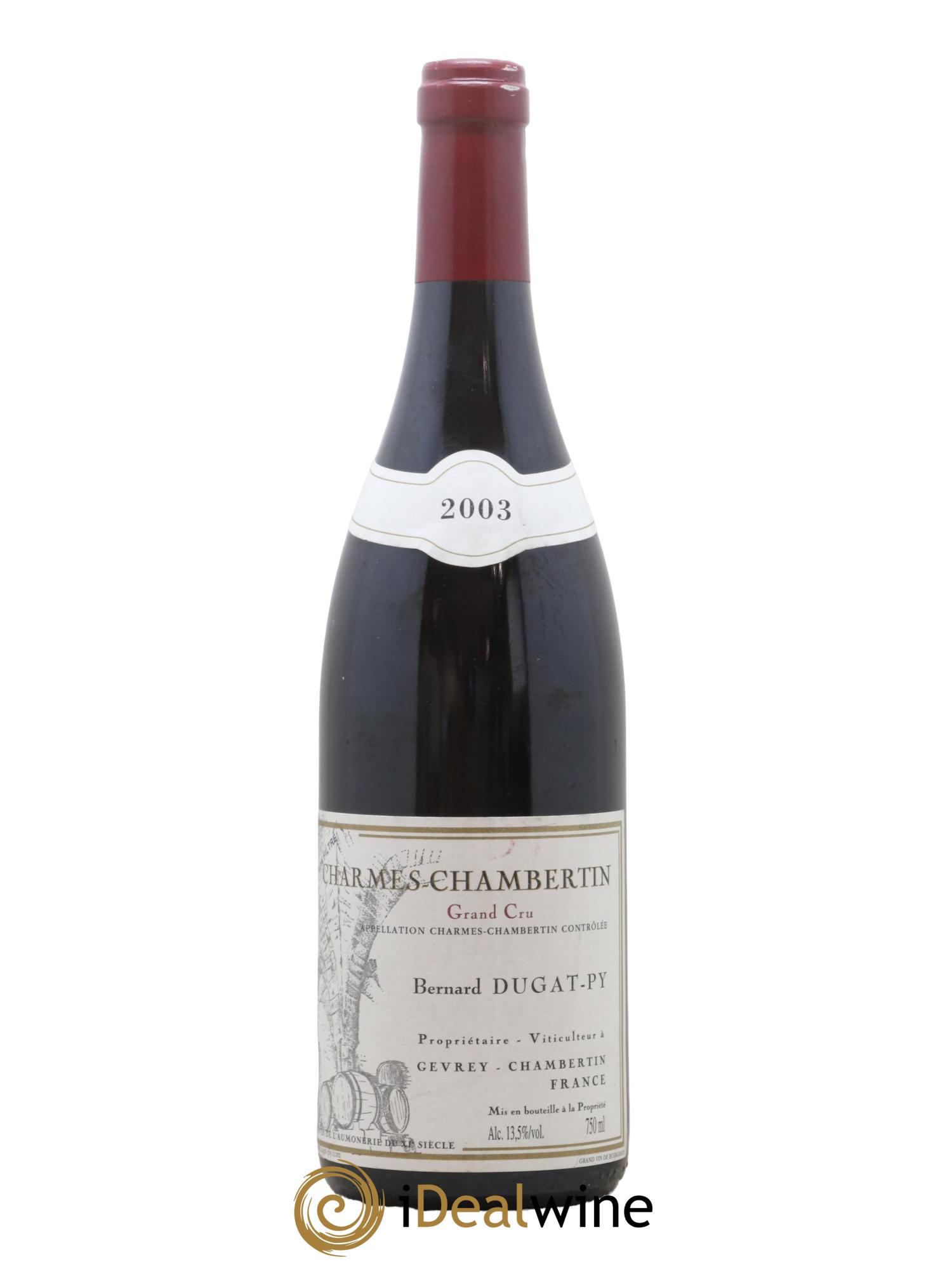 Charmes-Chambertin Grand Cru Dugat-Py 2003 - Lotto di 1 bottiglia - 0