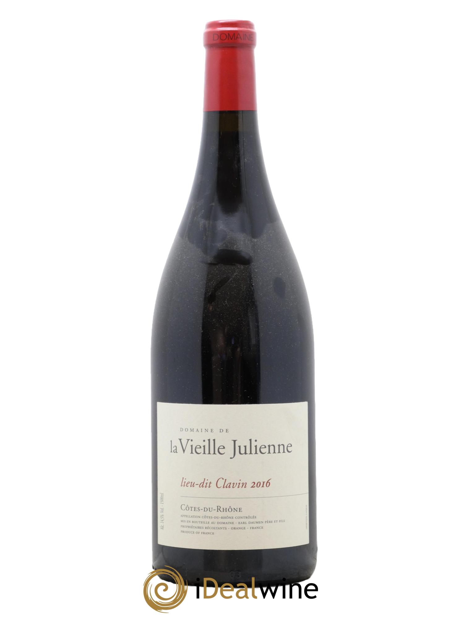 Côtes-du-Rhône Vieille Julienne (Domaine de la) Lieu-dit Clavin Jean-Paul Daumen 2016 - Lot de 1 magnum - 0