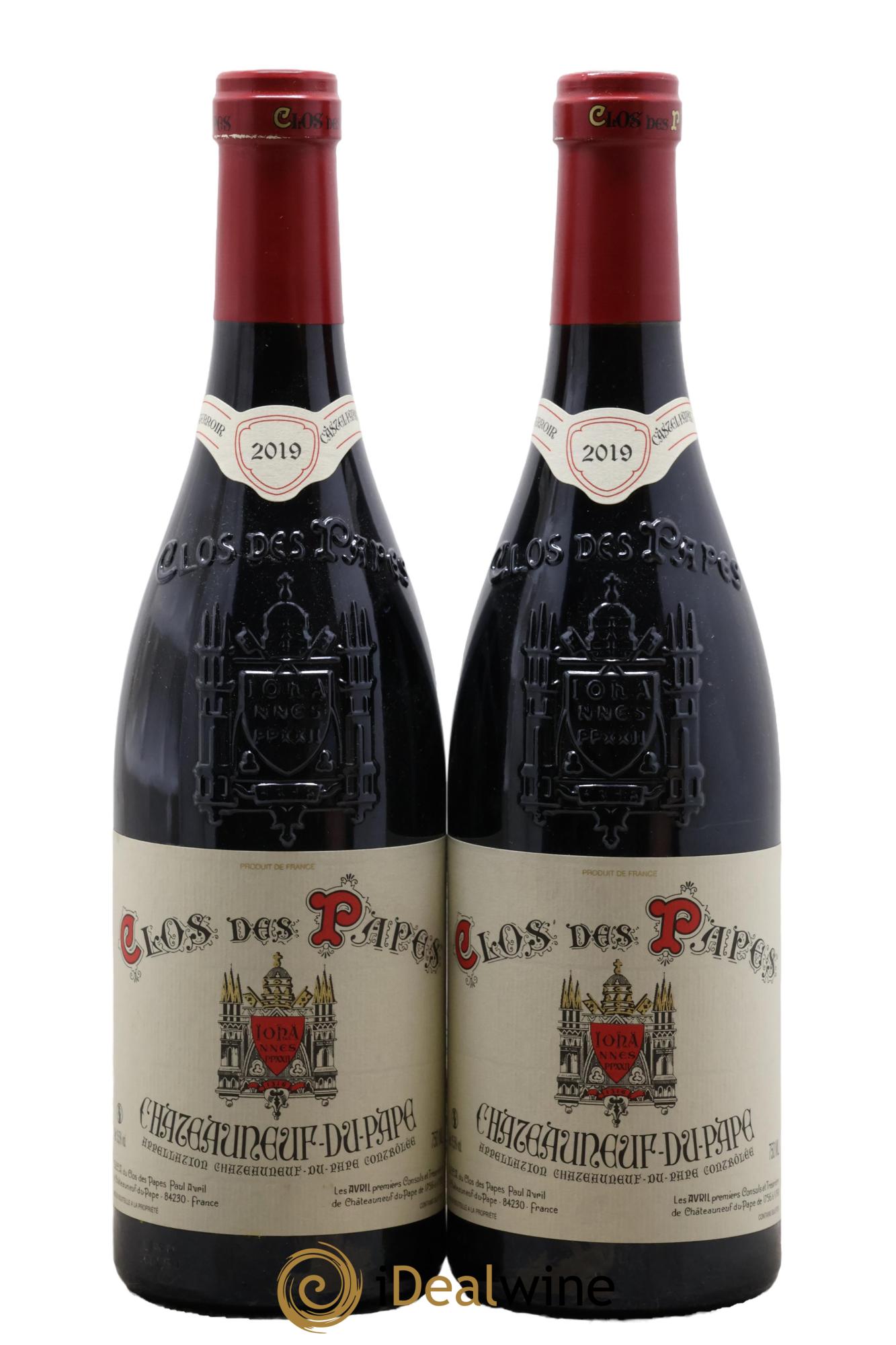 Châteauneuf-du-Pape Clos des Papes - Paul Avril 2019 - Lot of 2 bottles - 0