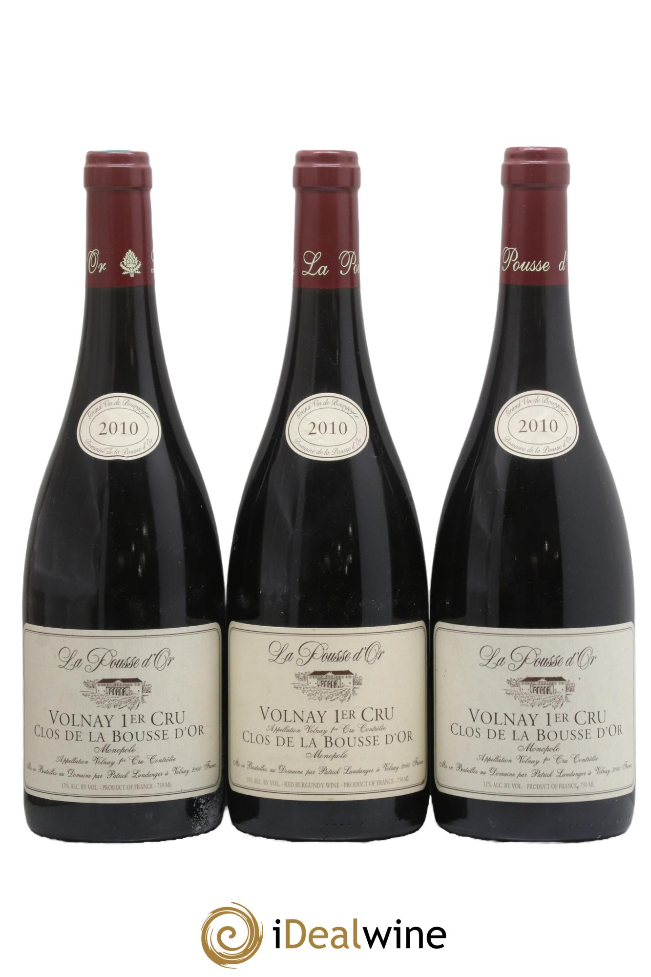 Volnay 1er Cru Clos de la Bousse d'Or La Pousse d'Or (Domaine de) 2010 - Lot de 3 bouteilles - 0