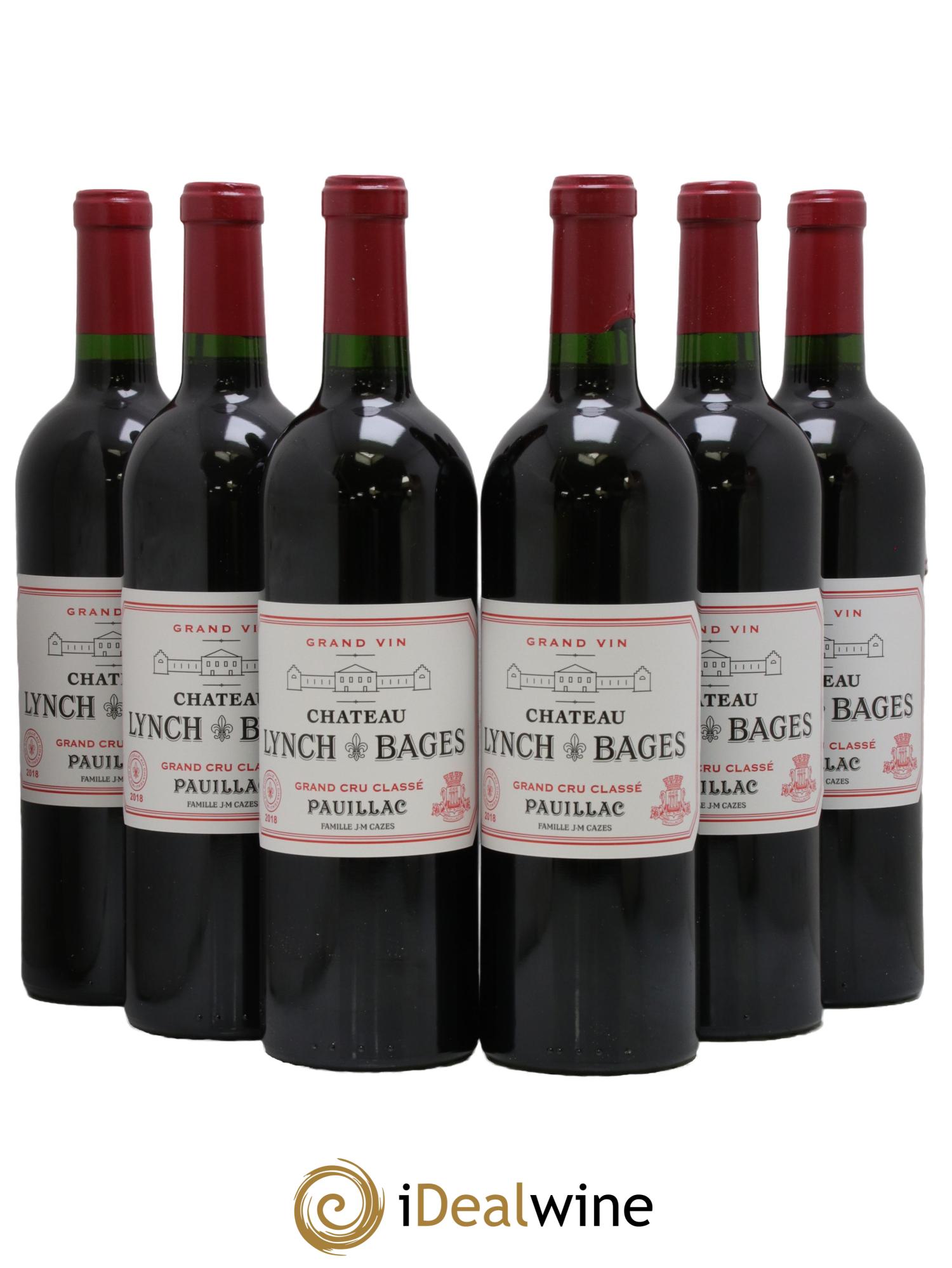 Château Lynch Bages 5ème Grand Cru Classé 2018 - Posten von 6 Flaschen - 0