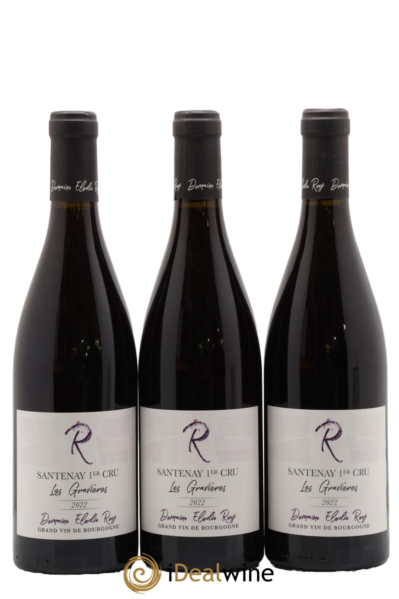 Santenay 1er Cru Les Gravières Roy Elodie 2022 - Lot de 3 bouteilles - 0